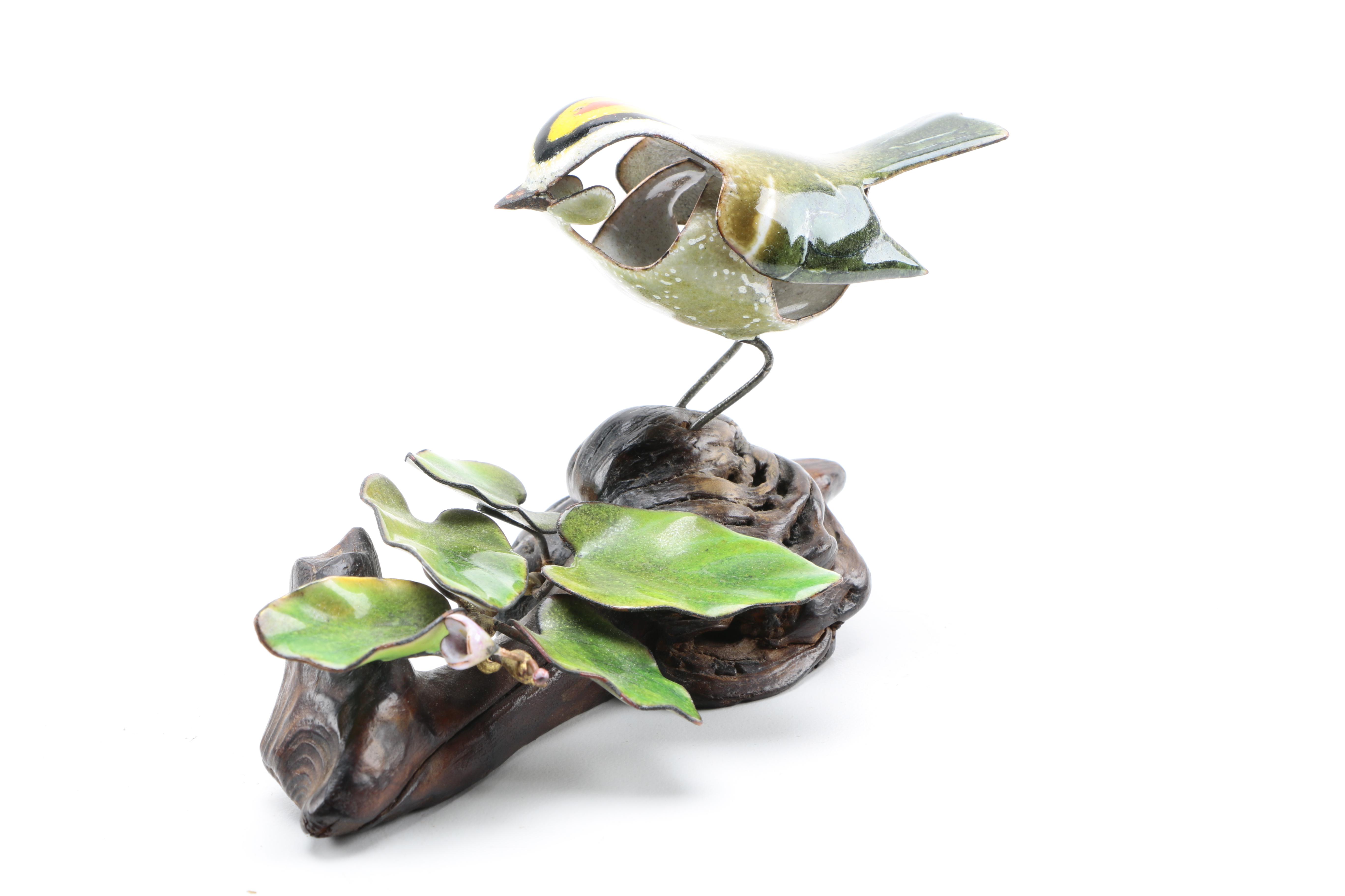 Norman Brumm Enameled Bird Sculptures