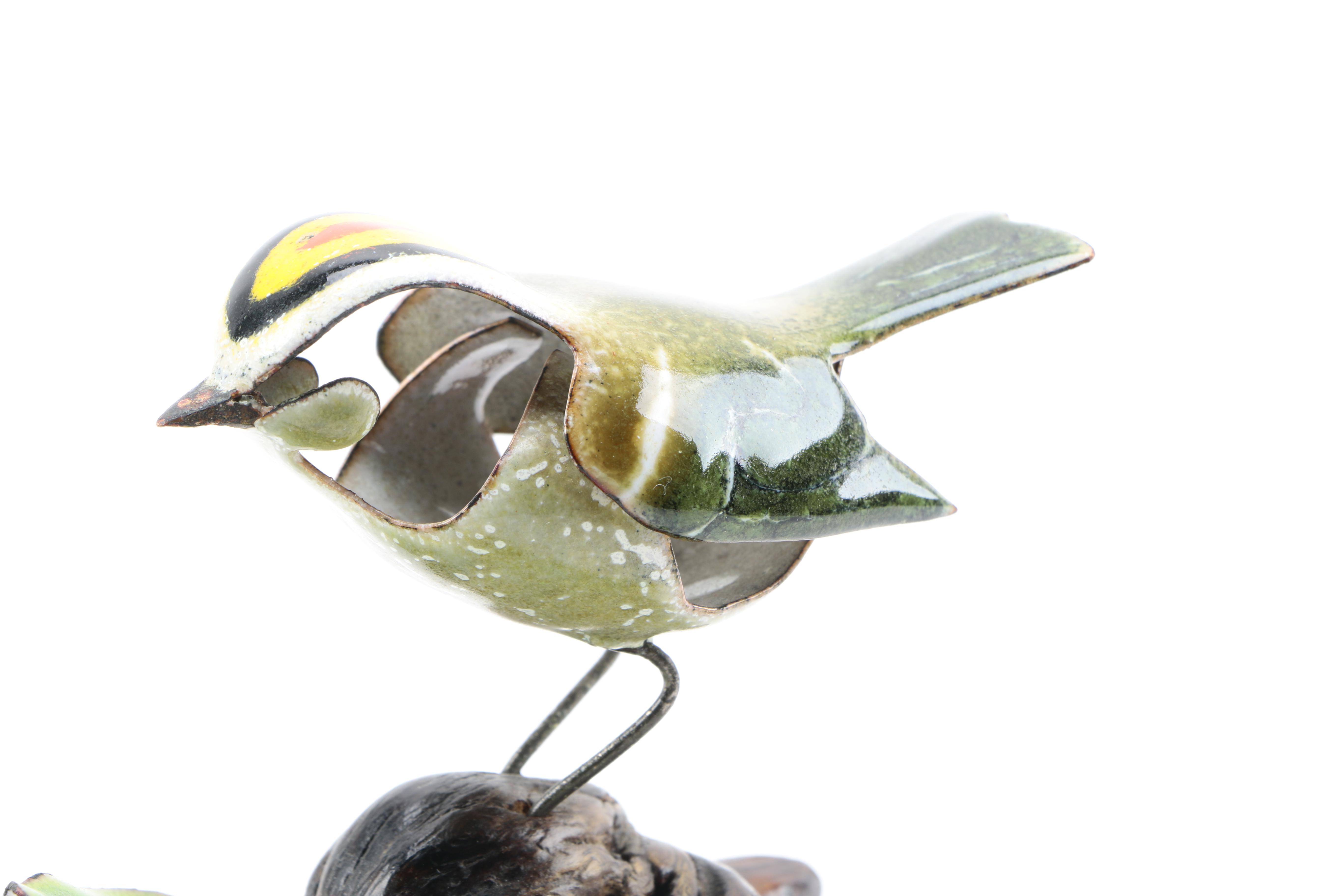 Norman Brumm Enameled Bird Sculptures