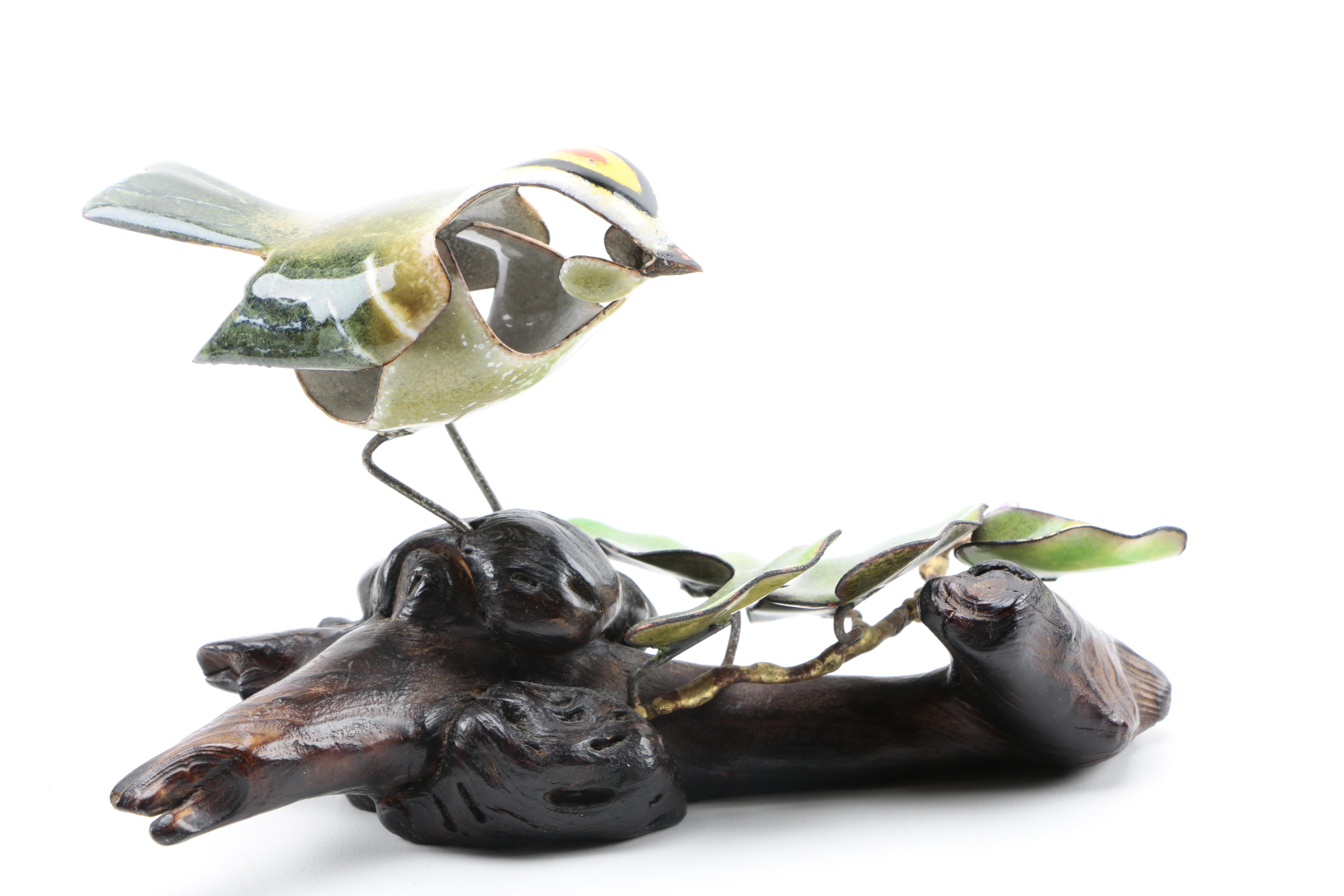 Norman Brumm Enameled Bird Sculptures