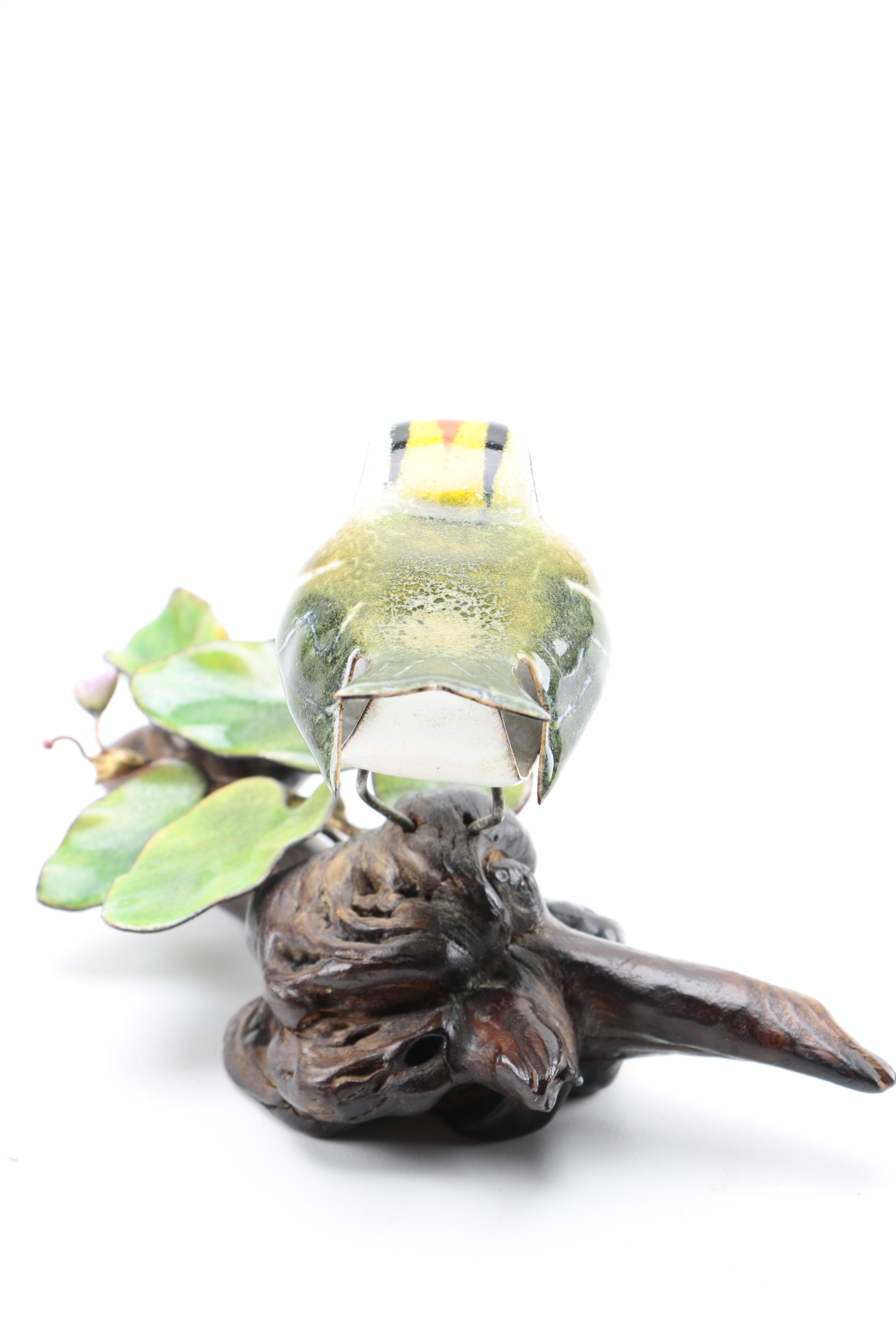 Norman Brumm Enameled Bird Sculptures