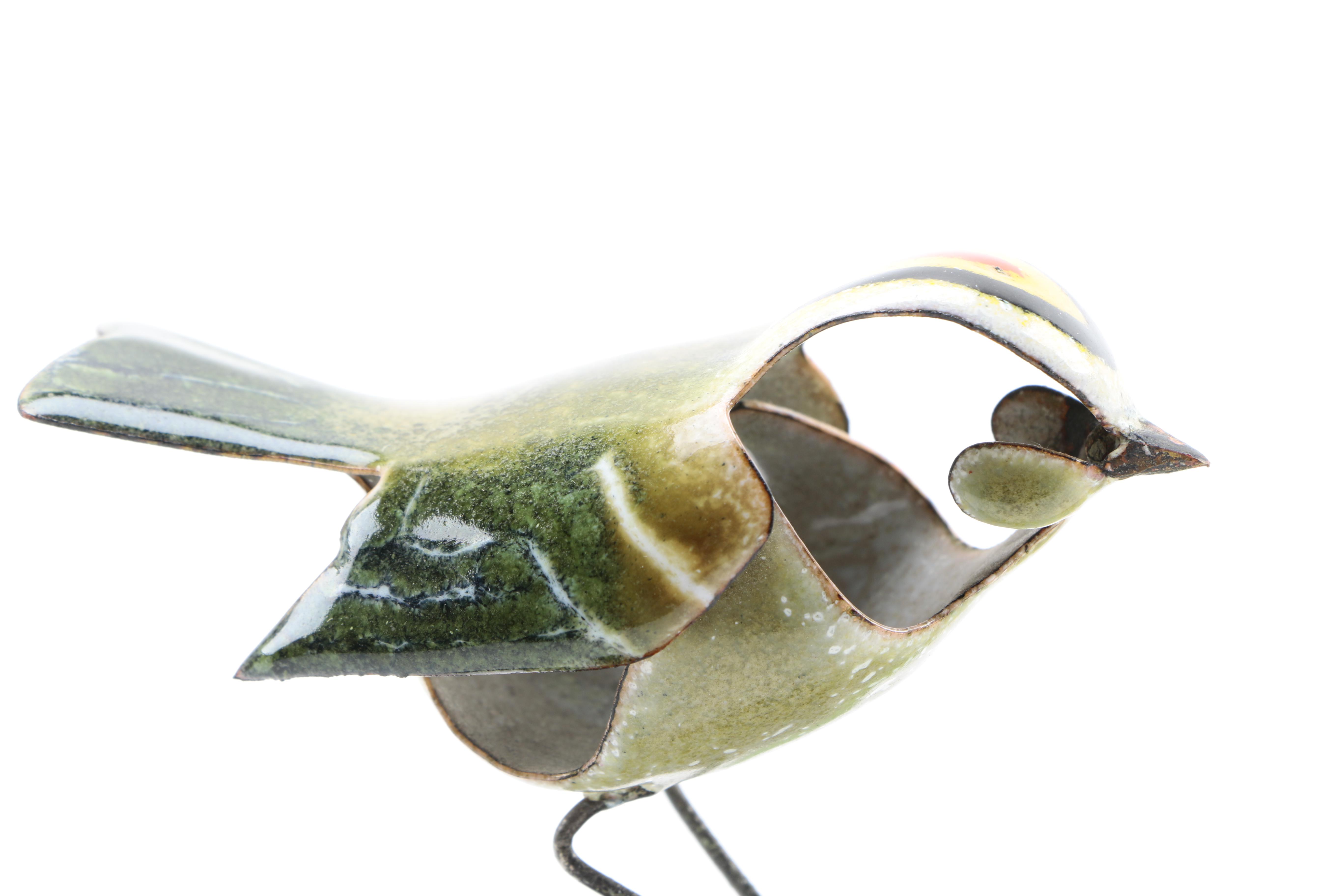 Norman Brumm Enameled Bird Sculptures