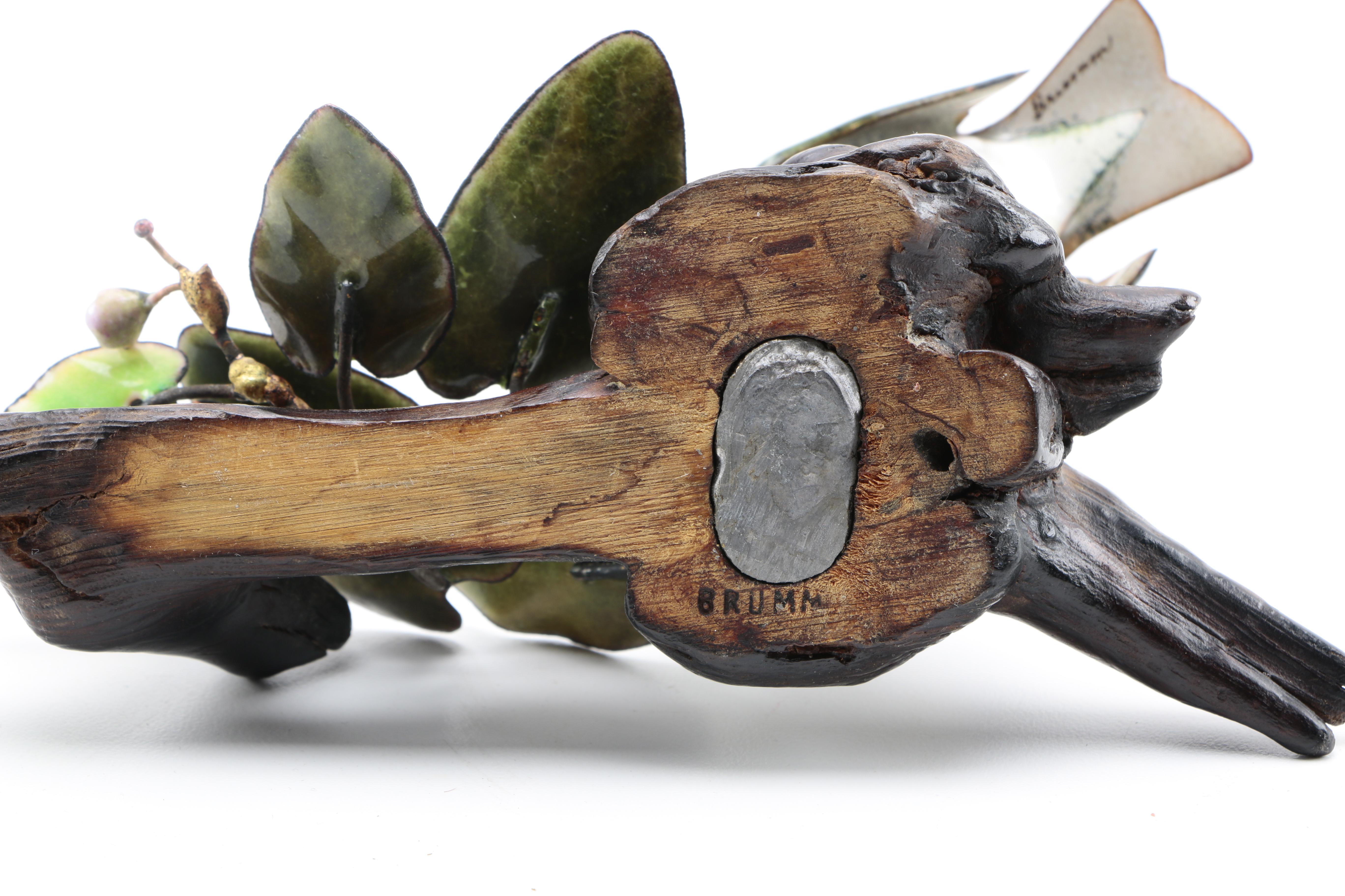 Norman Brumm Enameled Bird Sculptures