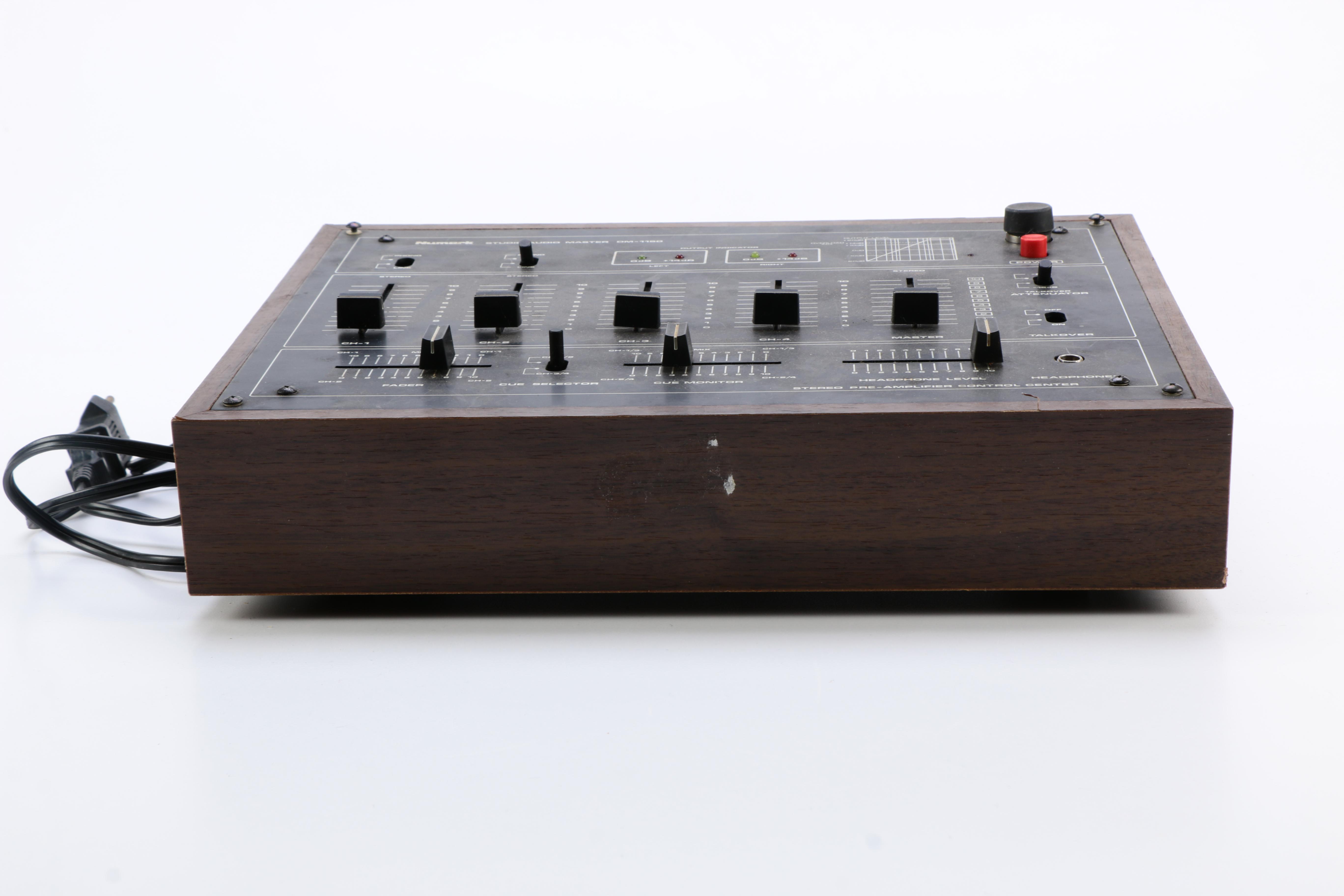 Vintage Numark DM-1150 Studio Audio Master 4-Channel Mixer