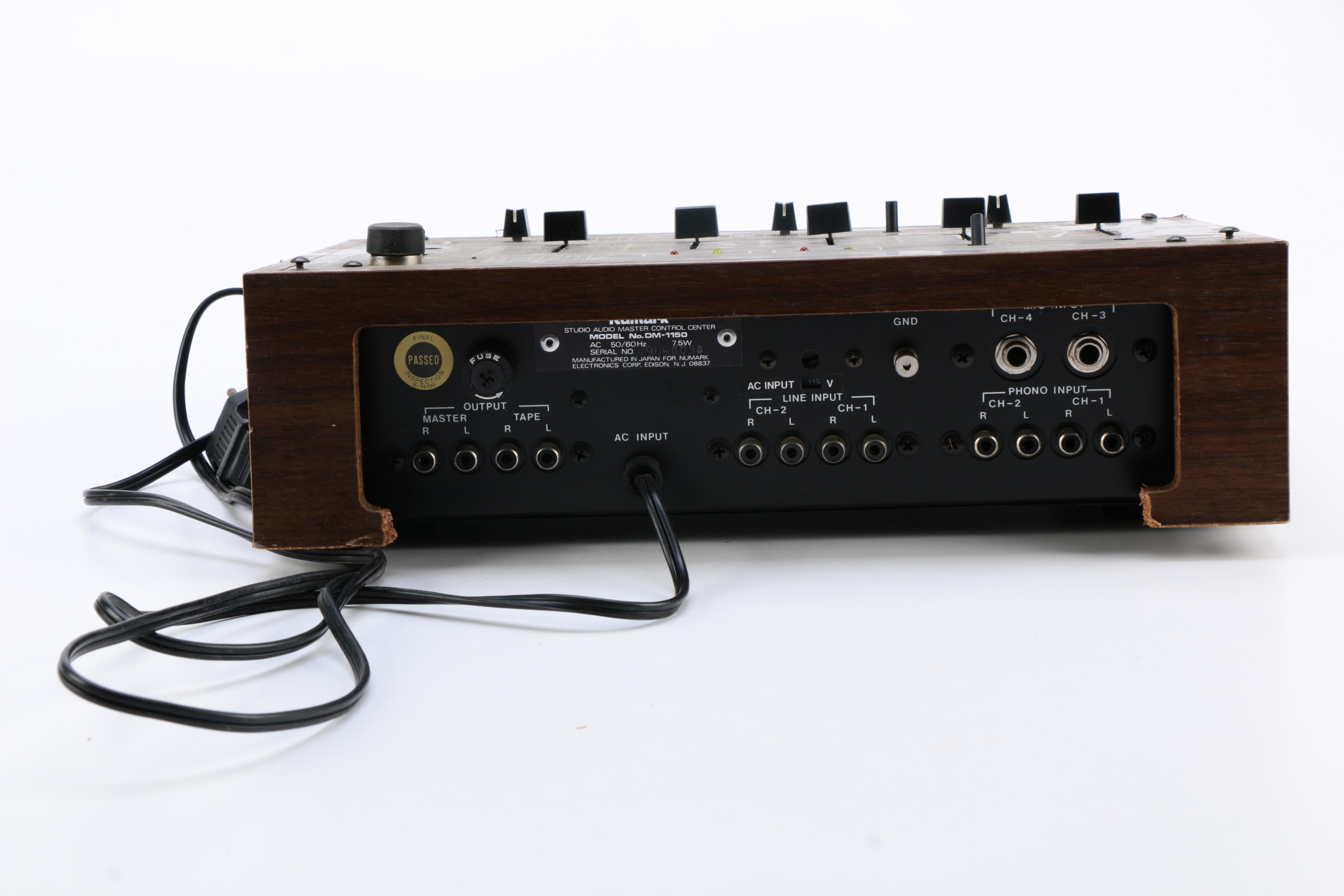 Vintage Numark DM-1150 Studio Audio Master 4-Channel Mixer