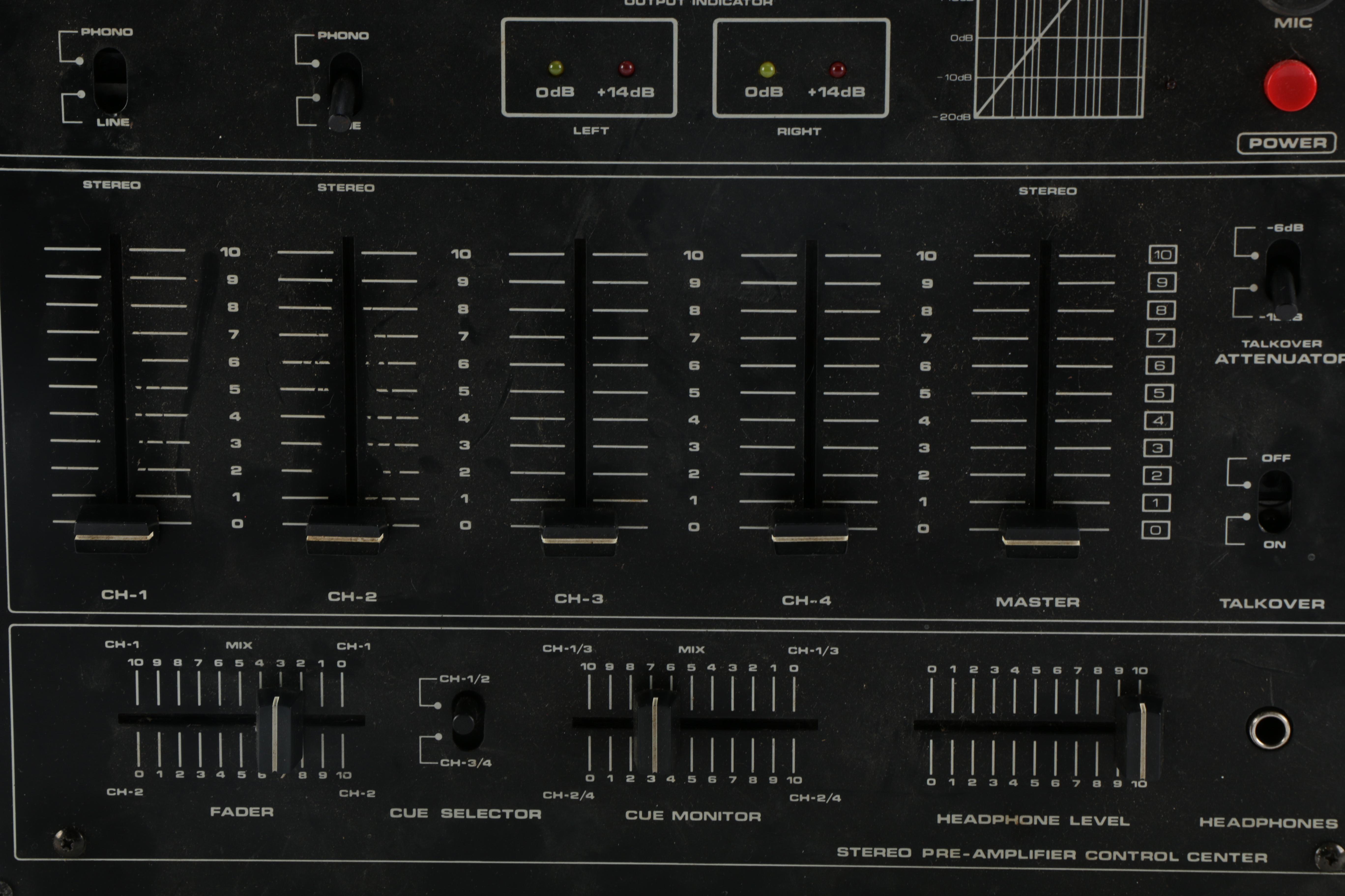 Vintage Numark DM-1150 Studio Audio Master 4-Channel Mixer