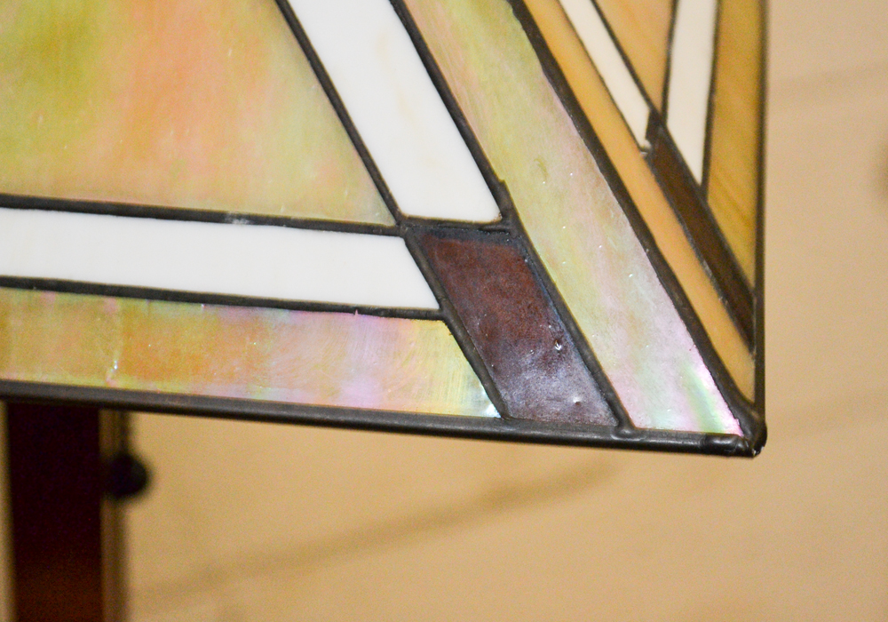 Mission Style Stained Glass Floor Lamp