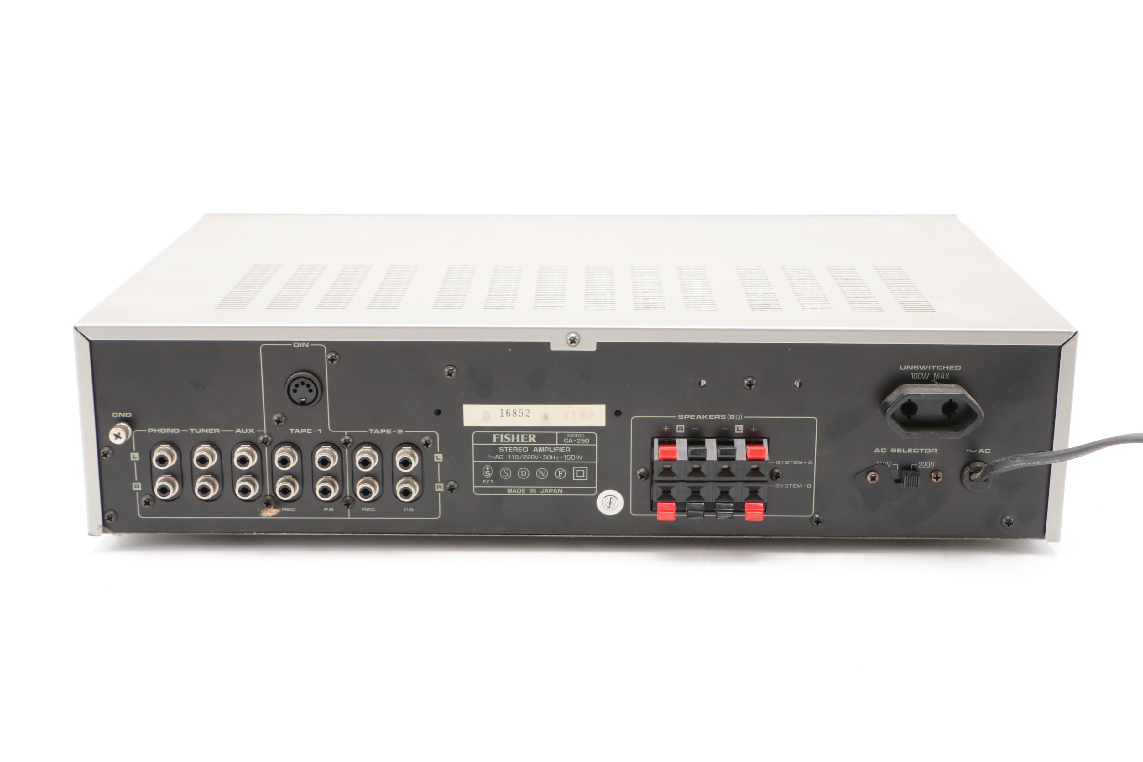 Vintage Fisher Studio-Standard Stereo Equipment