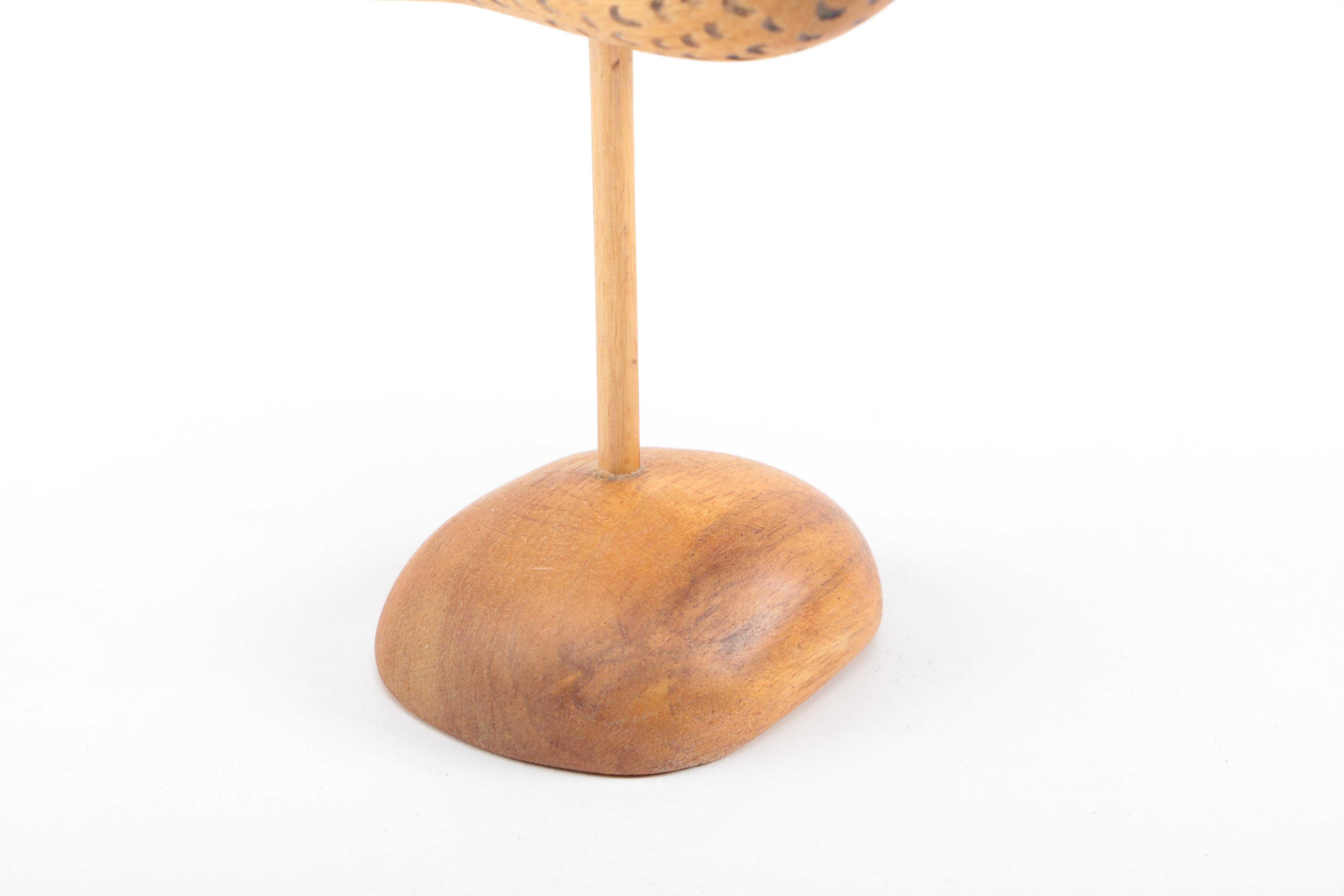 Carved Wooden Bird Figurines