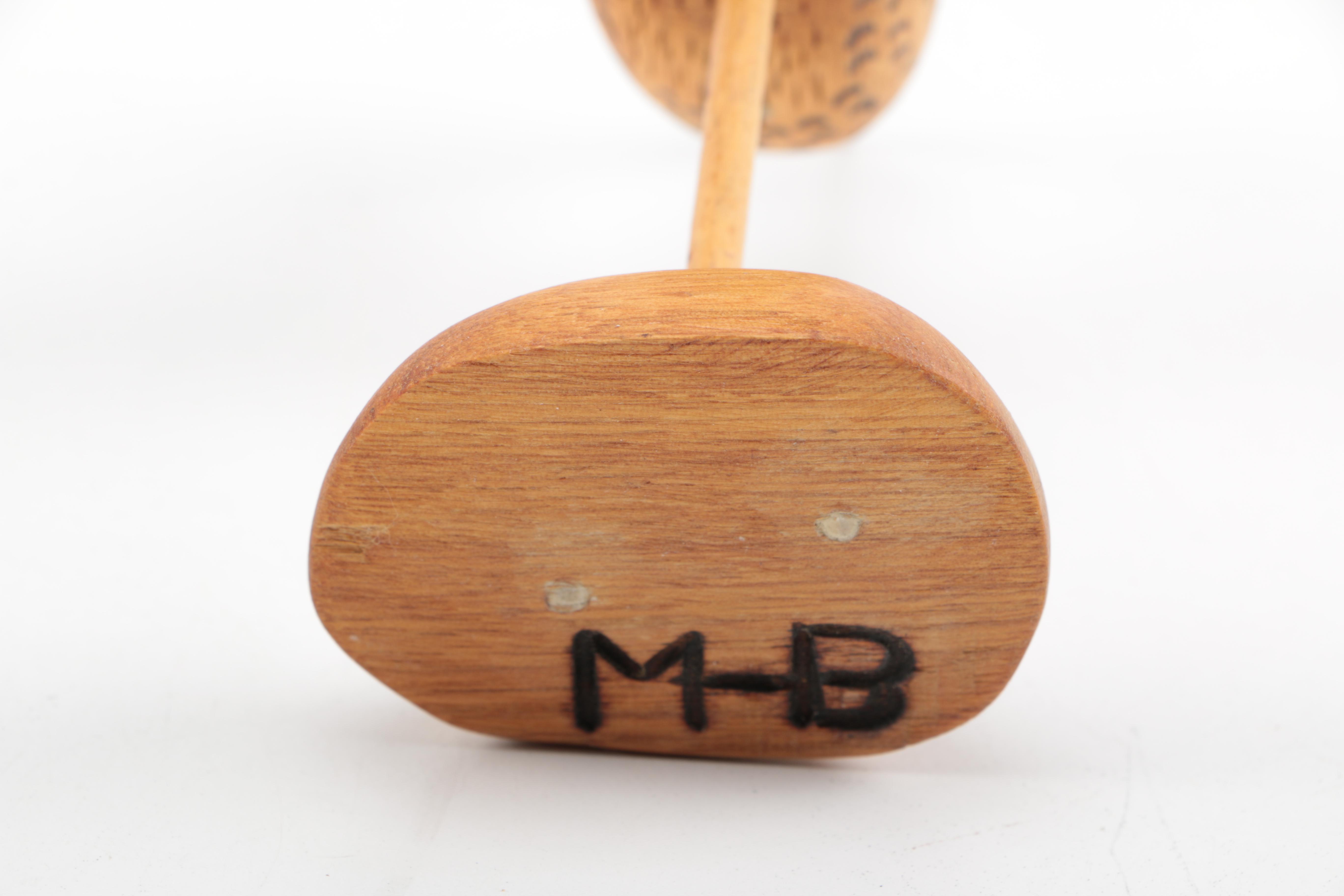 Carved Wooden Bird Figurines