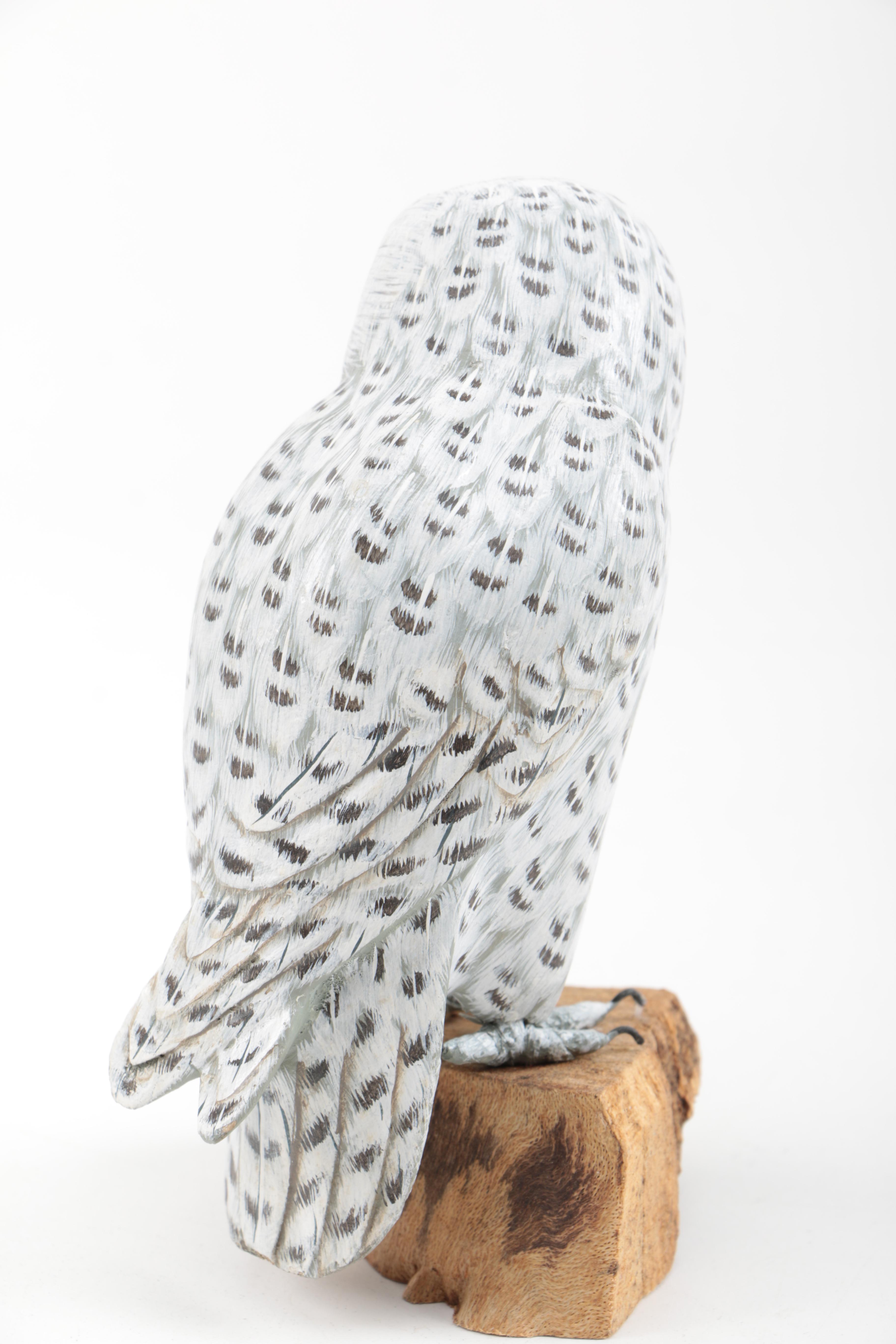 Carved Wooden Bird Figurines