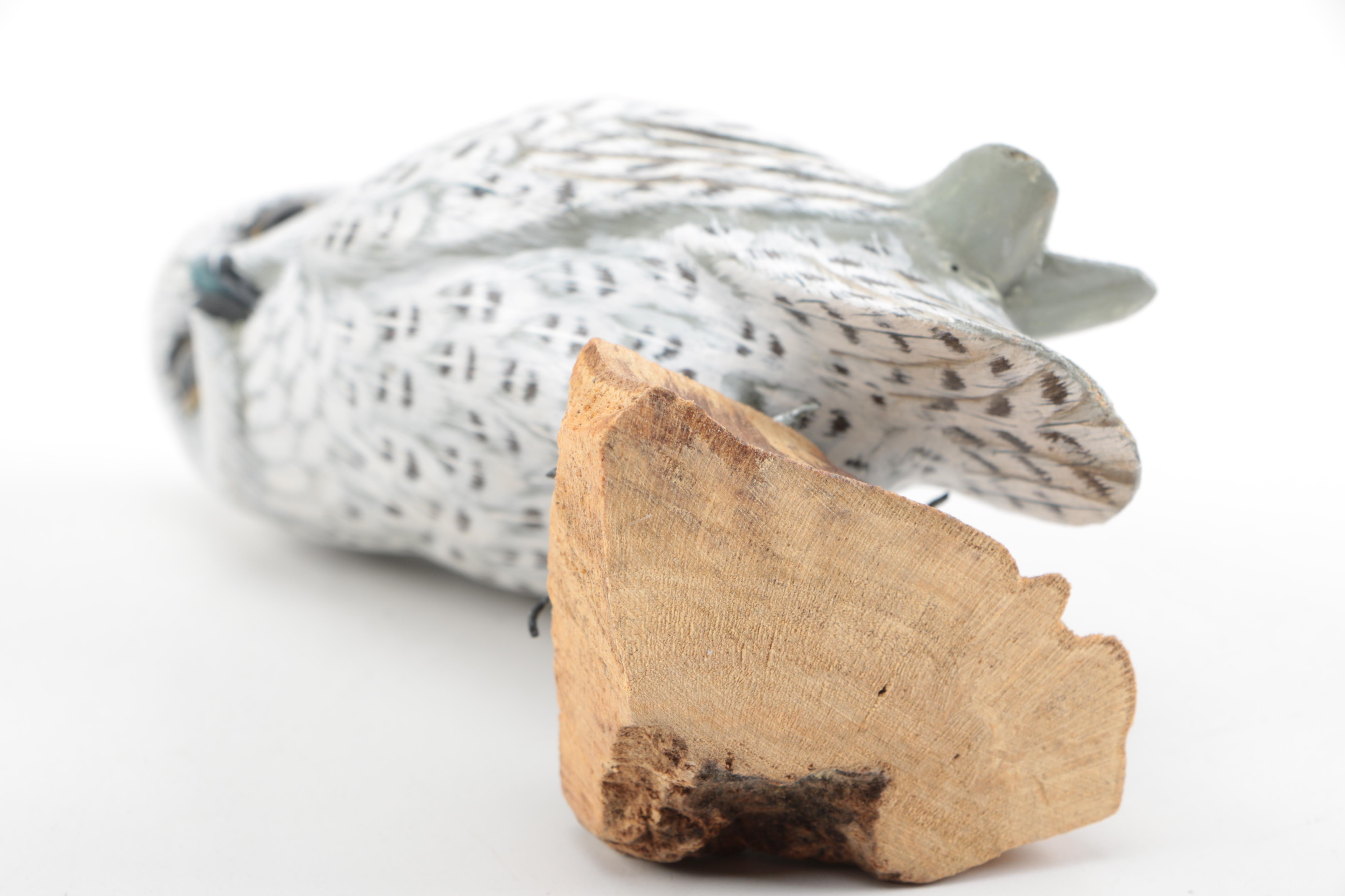 Carved Wooden Bird Figurines