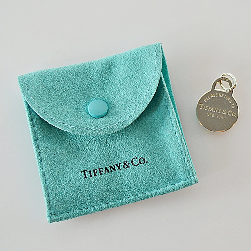 Tiffany & Co. 925 Sterling Silver Padlock Pendant with Pouch