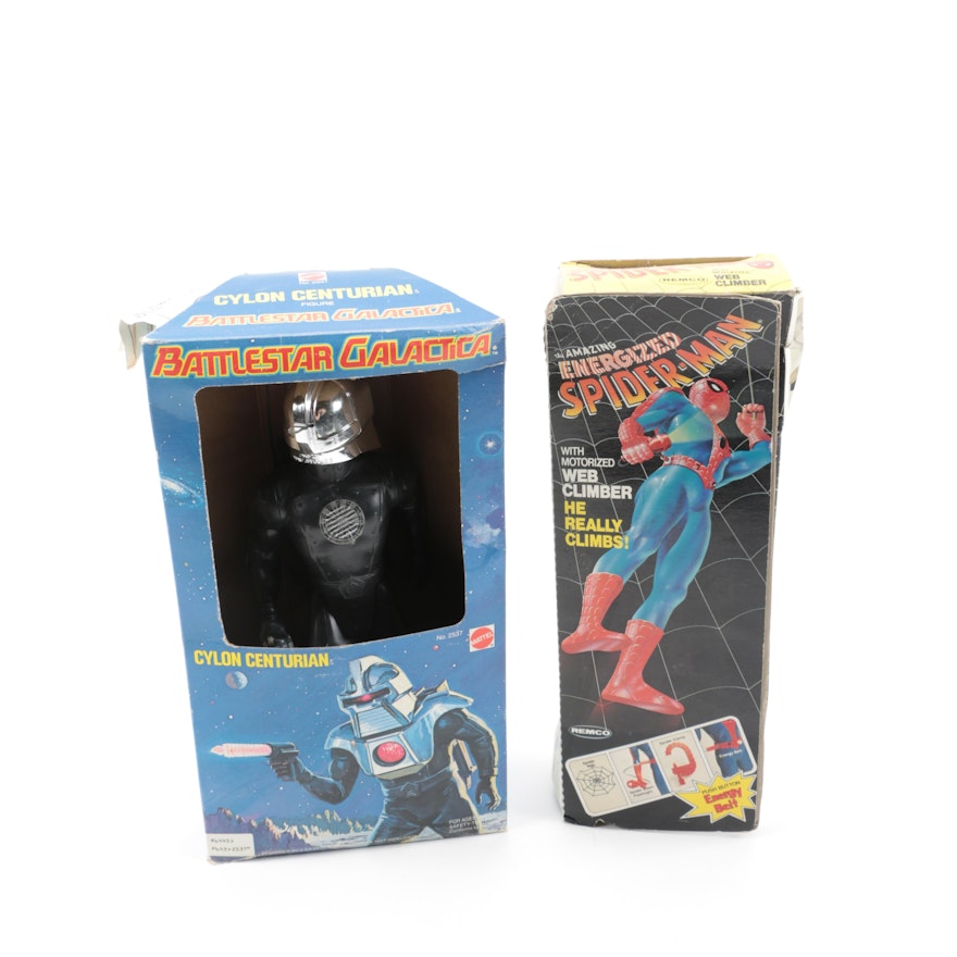 Vintage "Spider-Man" and "Battlestar Galactica" Action Figures