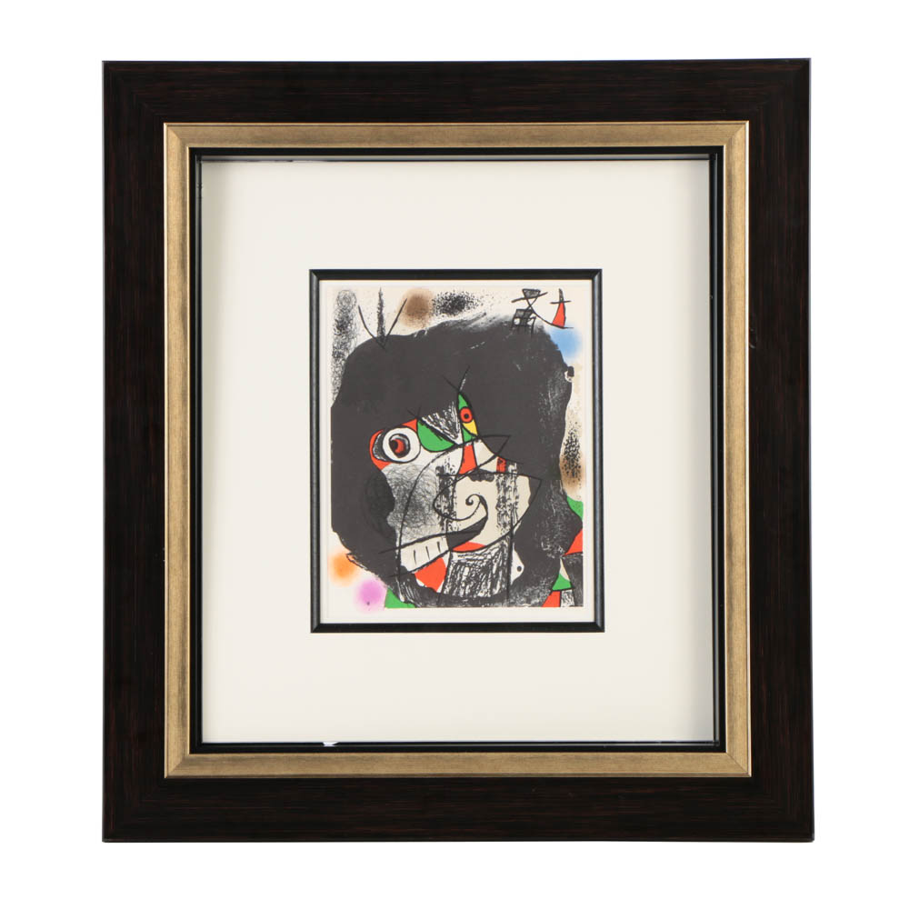 Joan Miro Lithograph on Paper "Untitled I"