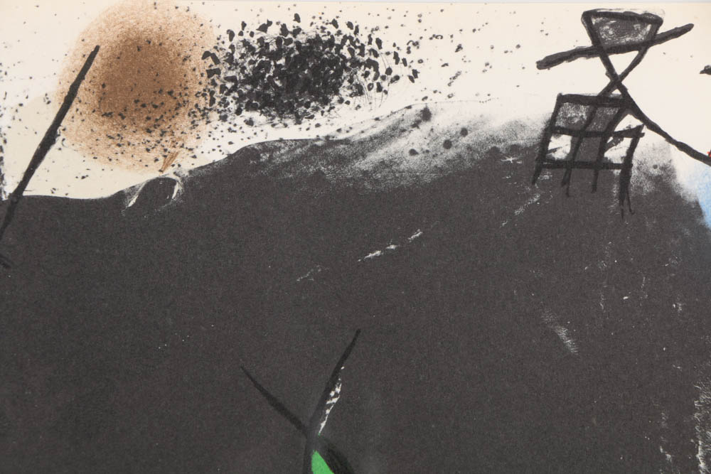Joan Miro Lithograph on Paper "Untitled I"