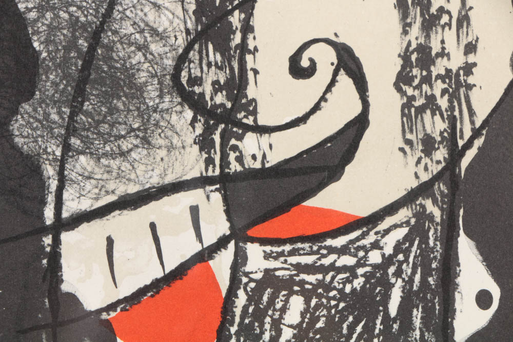 Joan Miro Lithograph on Paper "Untitled I"