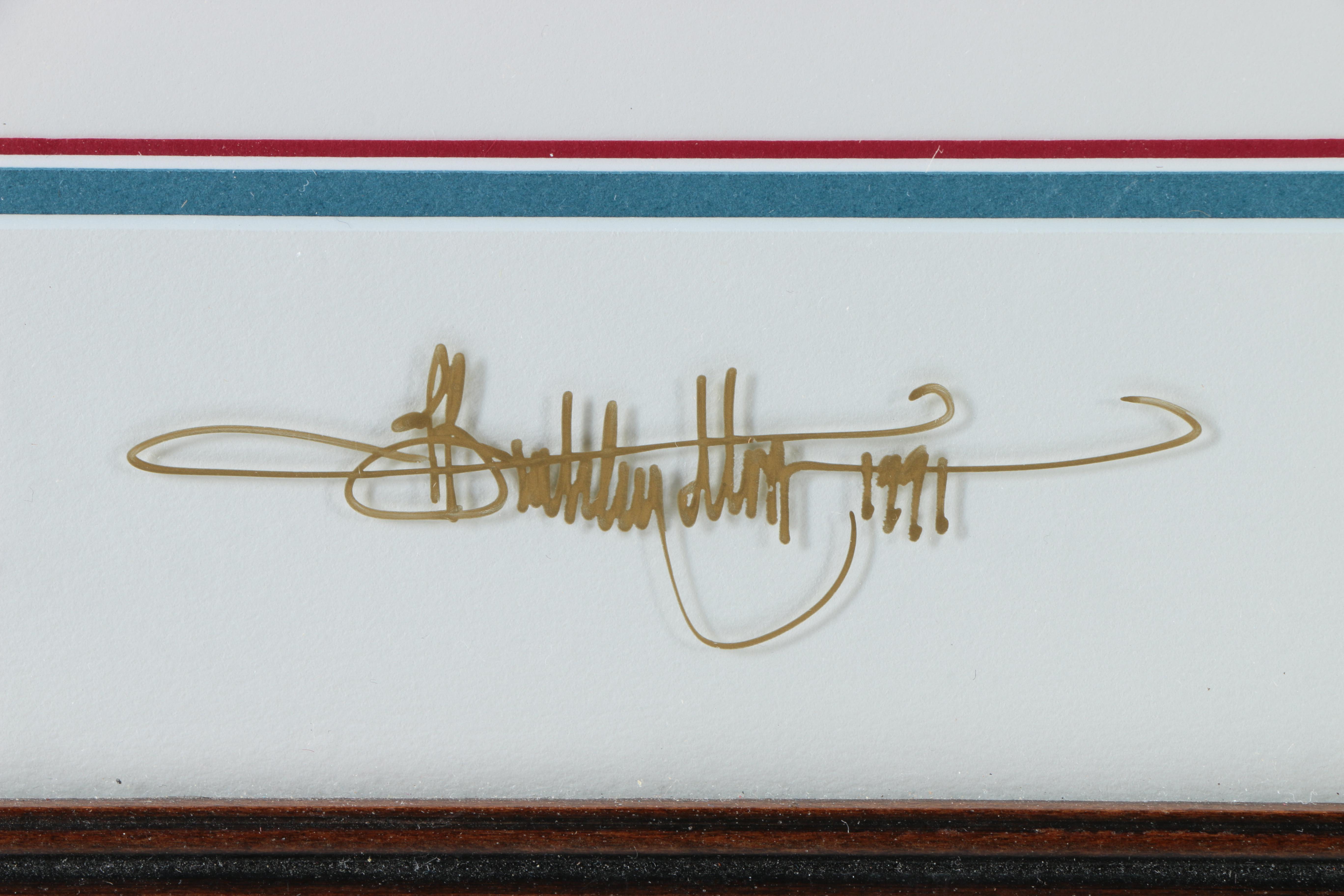 P. Buckley Moss Limited Edition Offset Lithographs on Paper of Children Holding American Flags