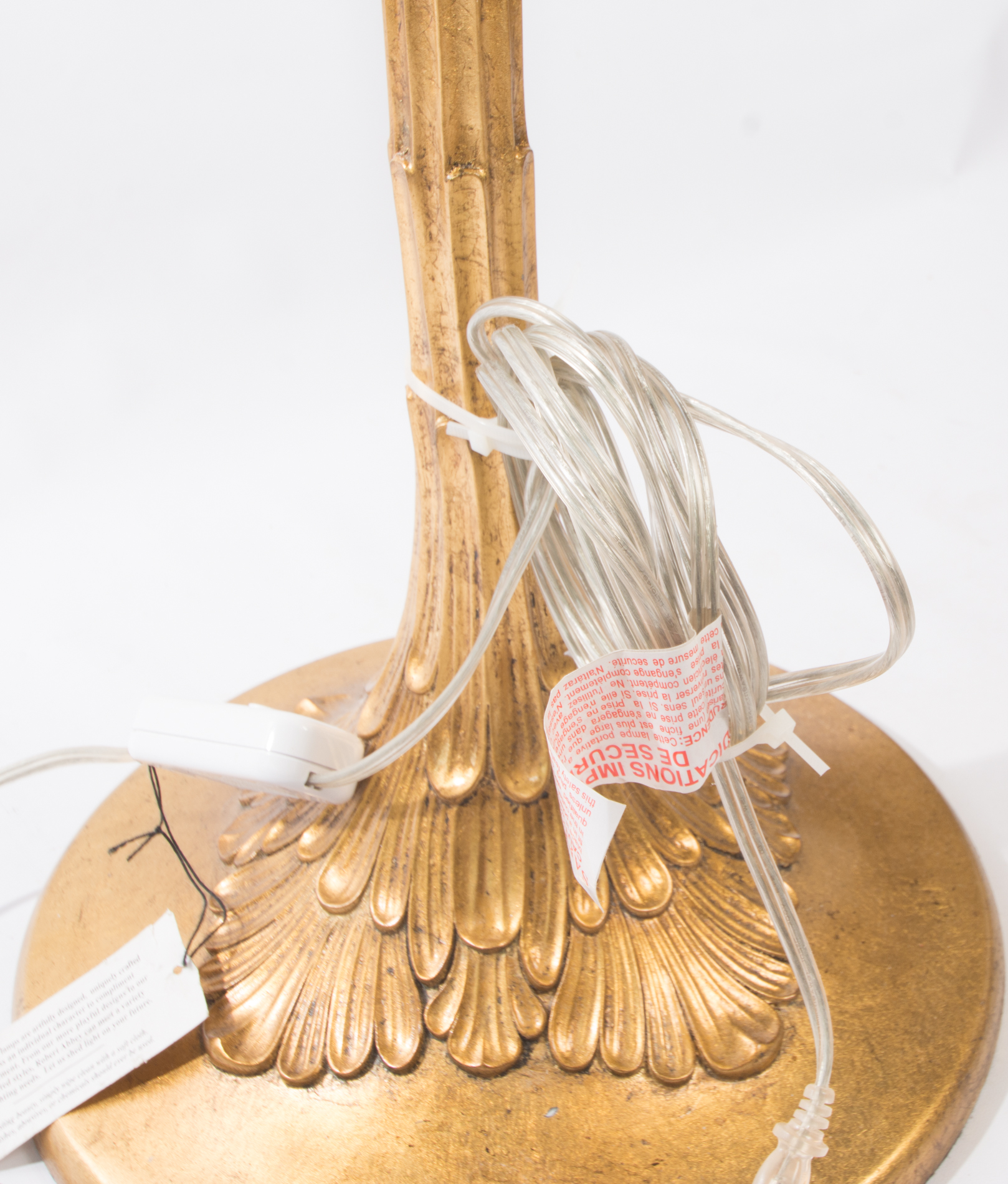 Gold Tone Torchiere Floor Lamp by Robert Abbey Inc.