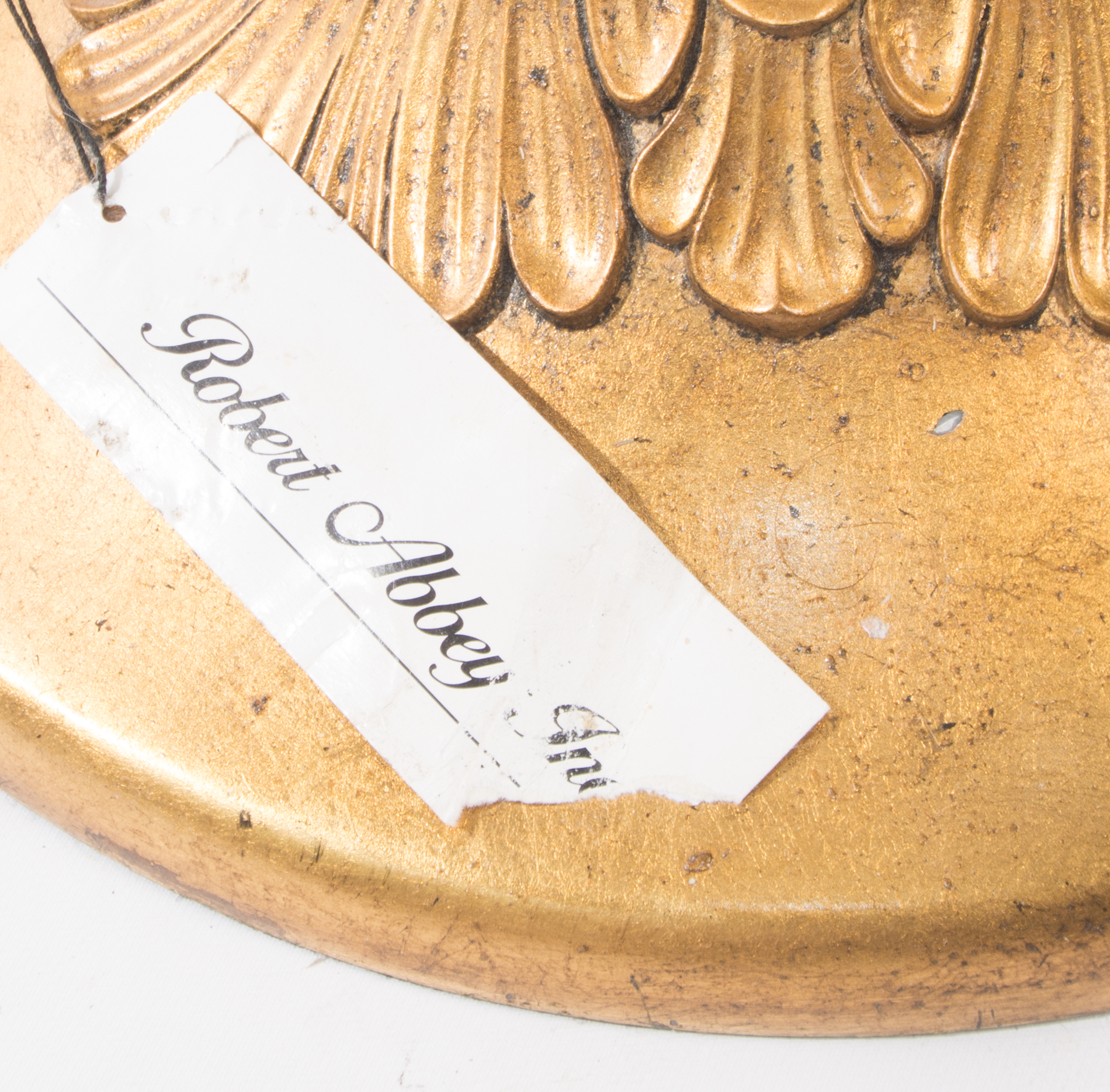 Gold Tone Torchiere Floor Lamp by Robert Abbey Inc.