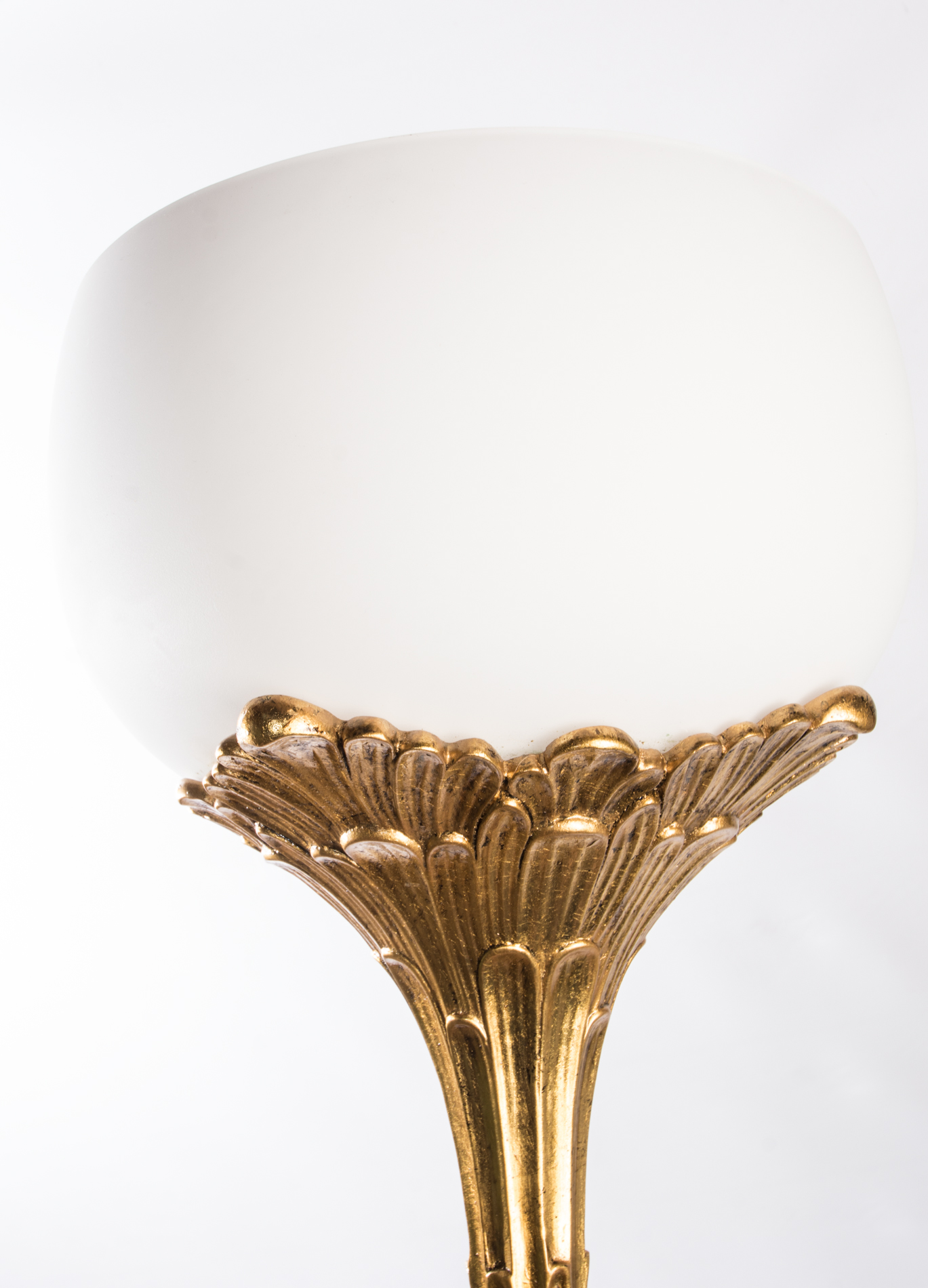 Gold Tone Torchiere Floor Lamp by Robert Abbey Inc.