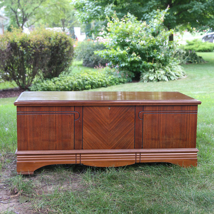 Art Deco Style Cedar Chest by Montgomery Ward