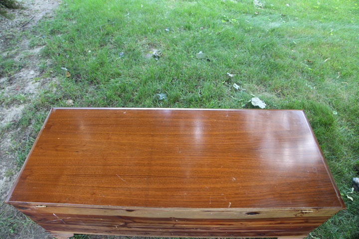 Art Deco Style Cedar Chest by Montgomery Ward