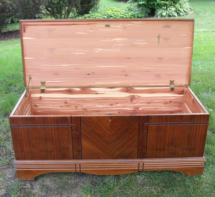 Art Deco Style Cedar Chest by Montgomery Ward