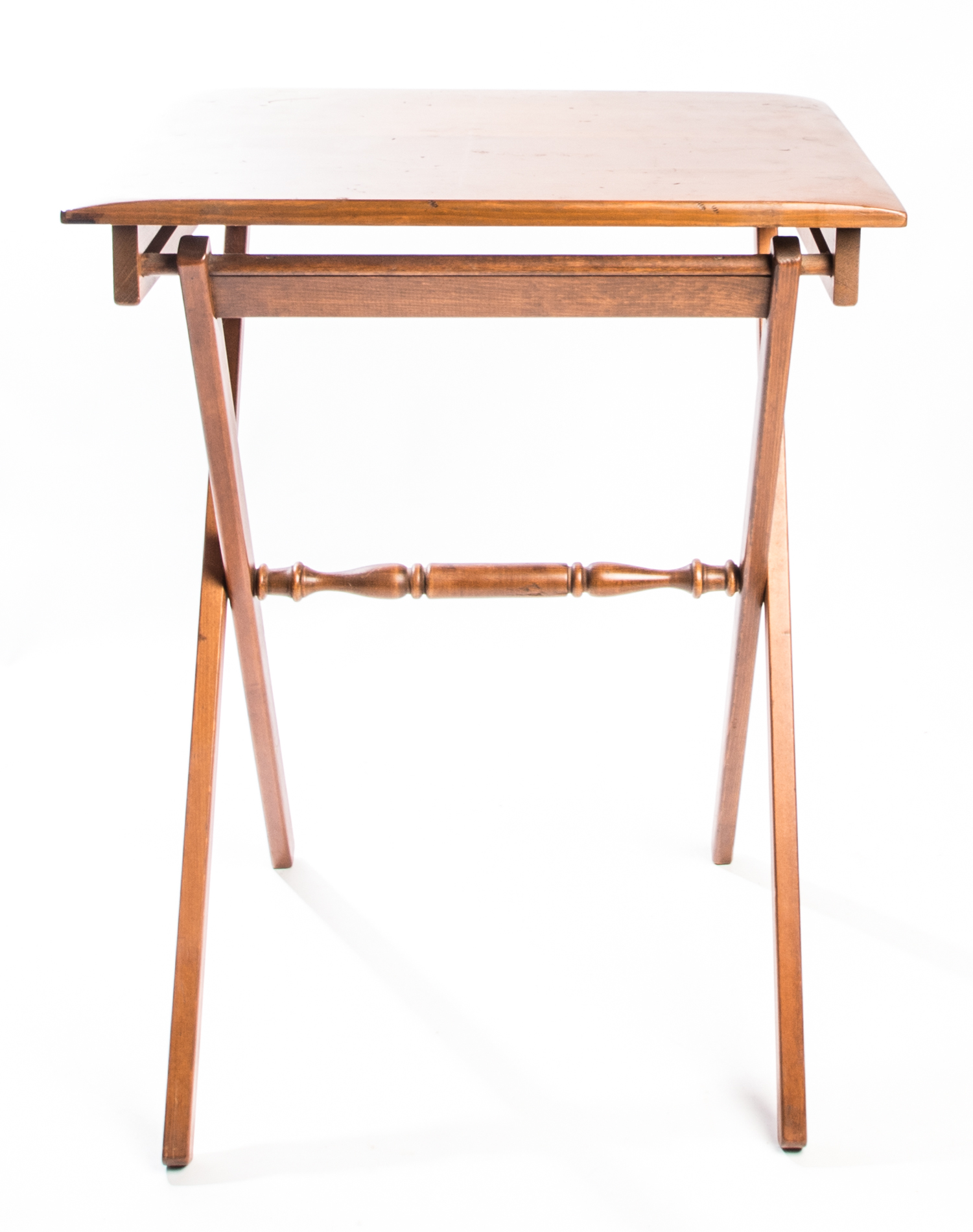 Vintage Wooden Television Trays with Stand