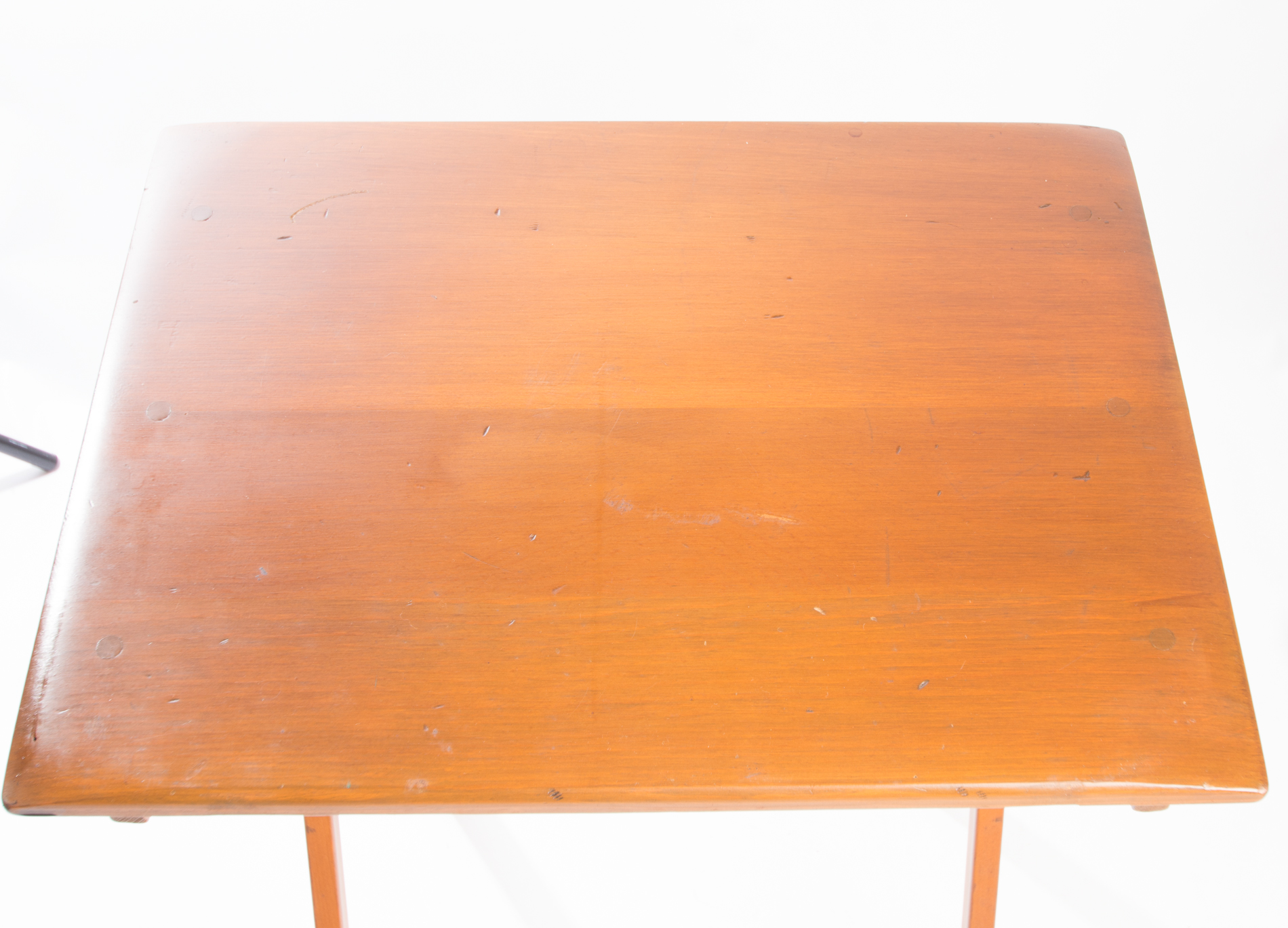 Vintage Wooden Television Trays with Stand