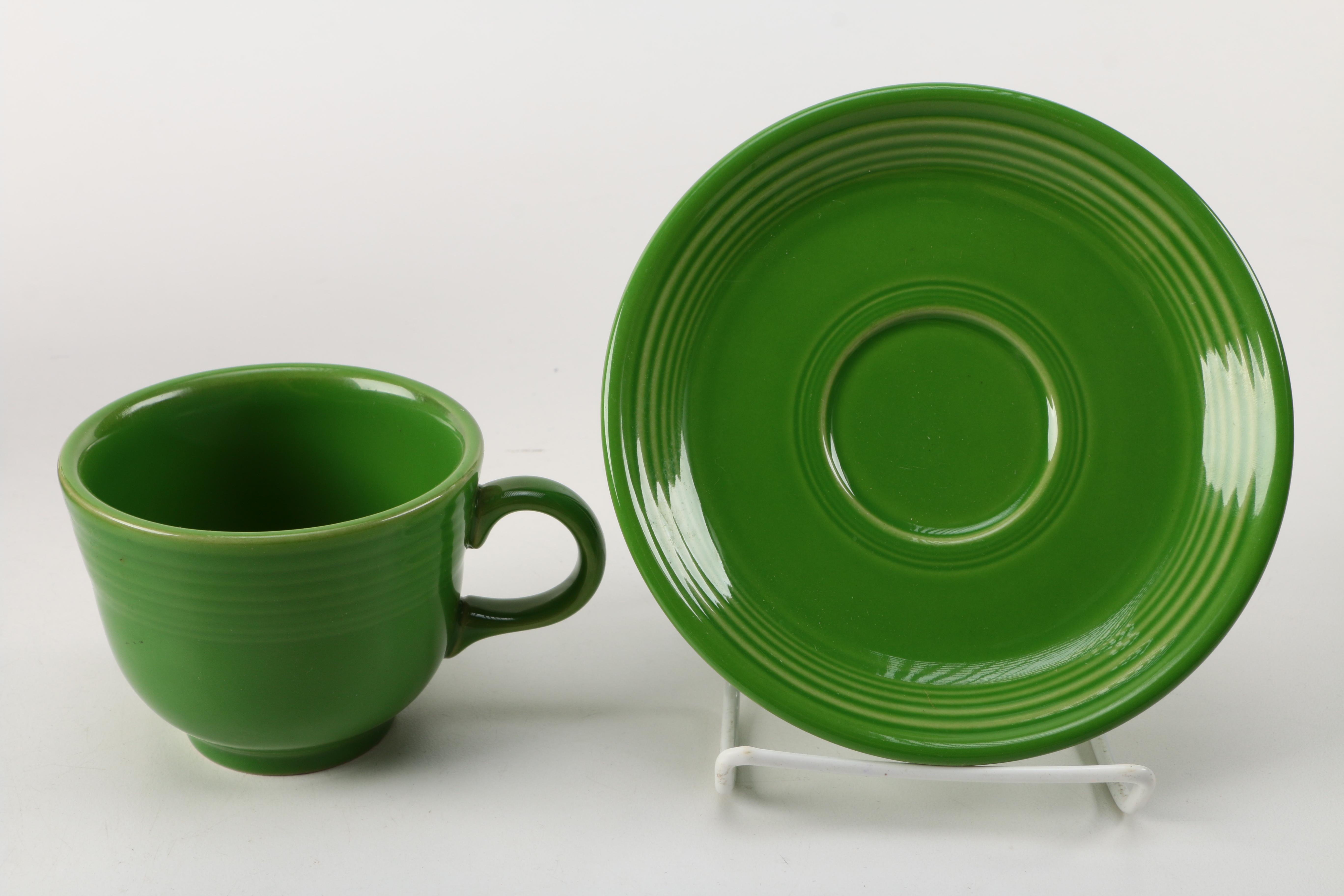 Homer Laughlin Co. "Fiesta" Cups and Saucers