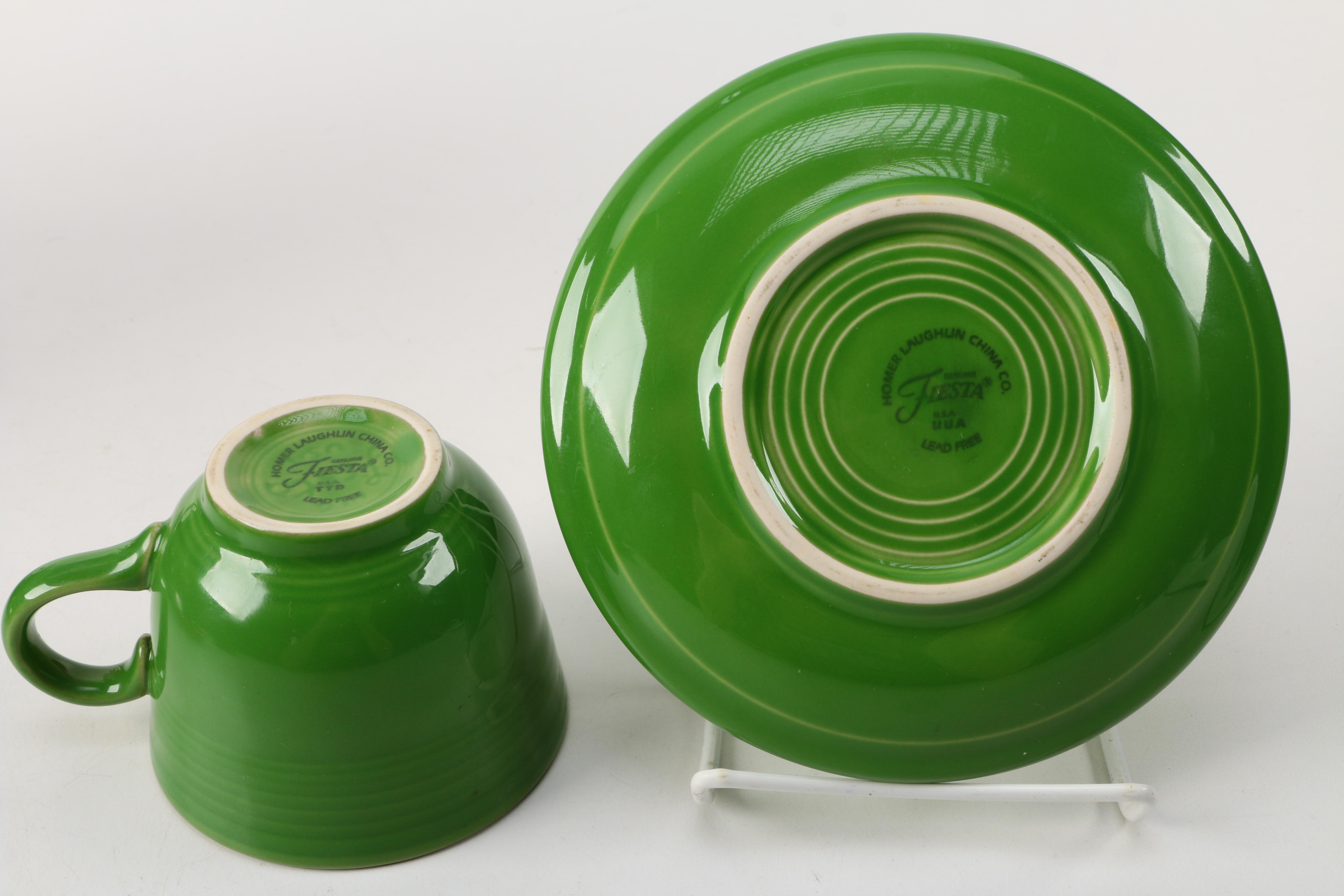 Homer Laughlin Co. "Fiesta" Cups and Saucers