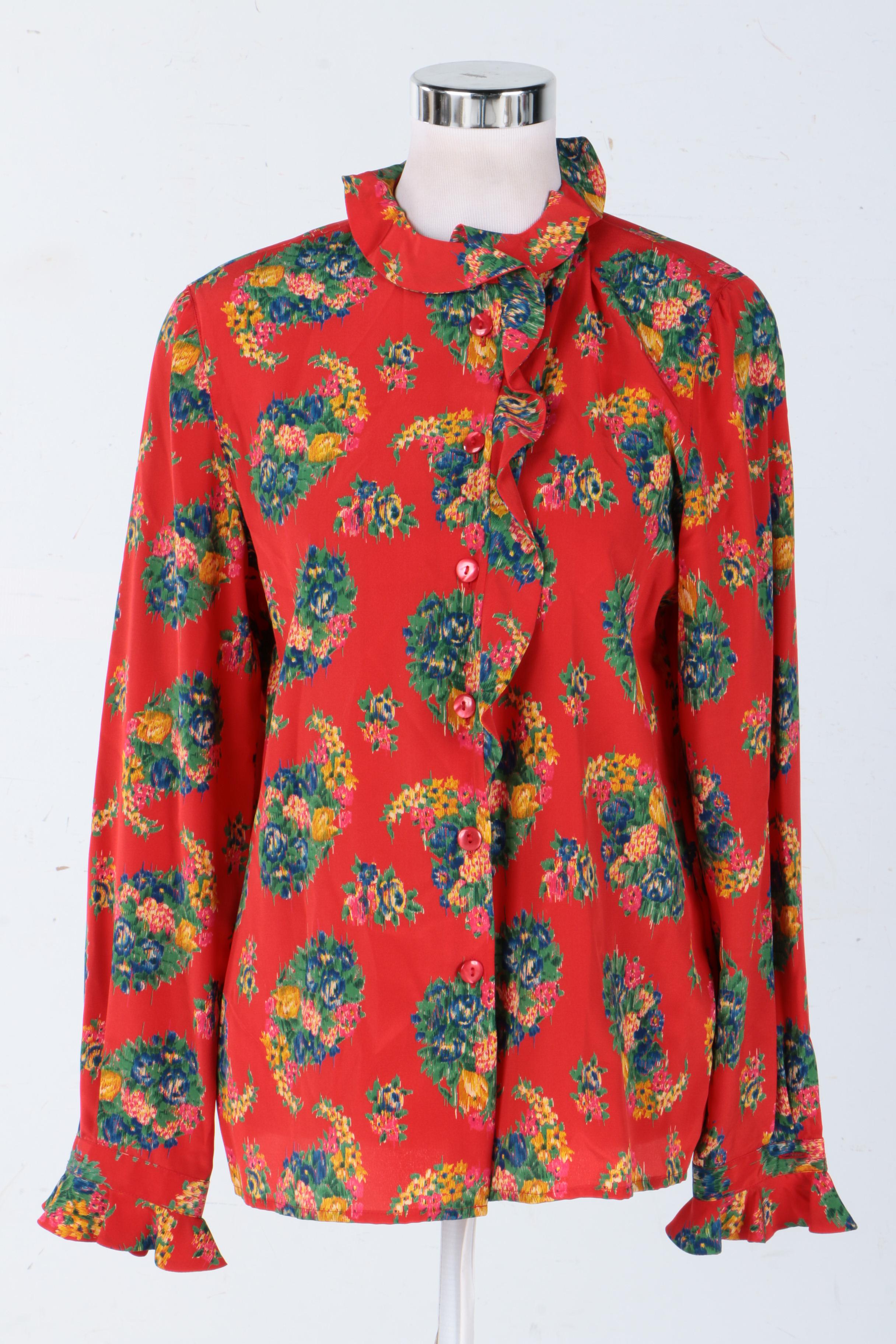Women's Blouses Including Isaac Mizrahi and Ungaro