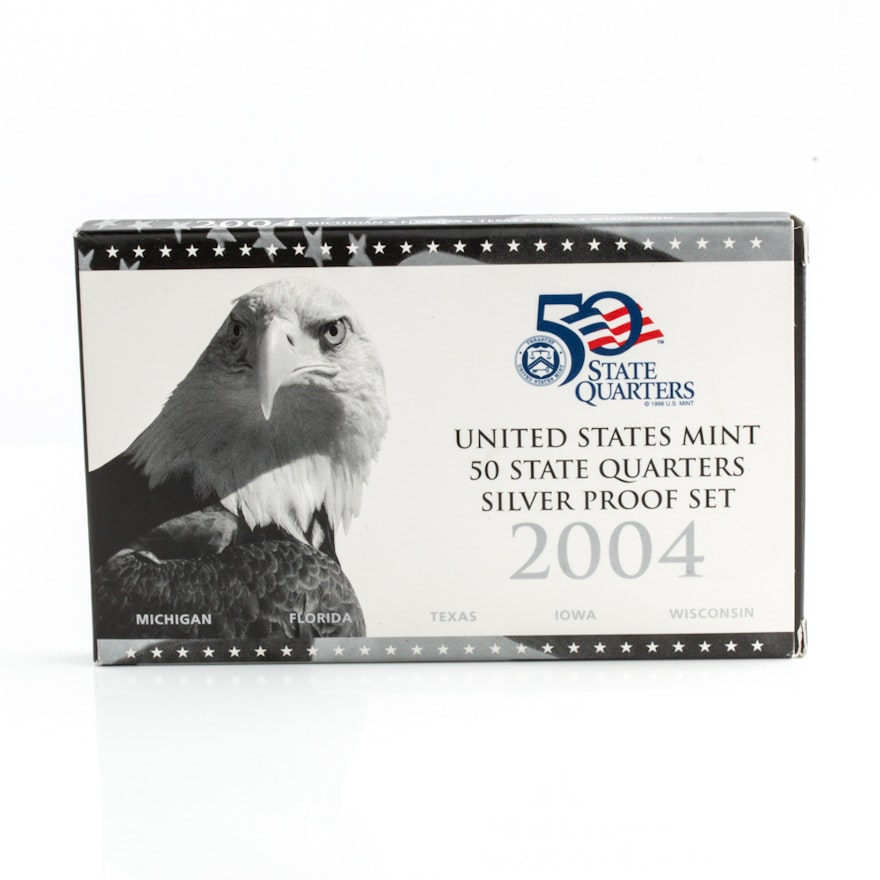2004 U.S. Mint State Quarters Silver Proof Set
