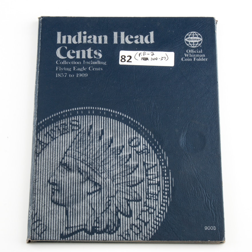 Semi Complete Whitman Indian Head Cent Coin Folder