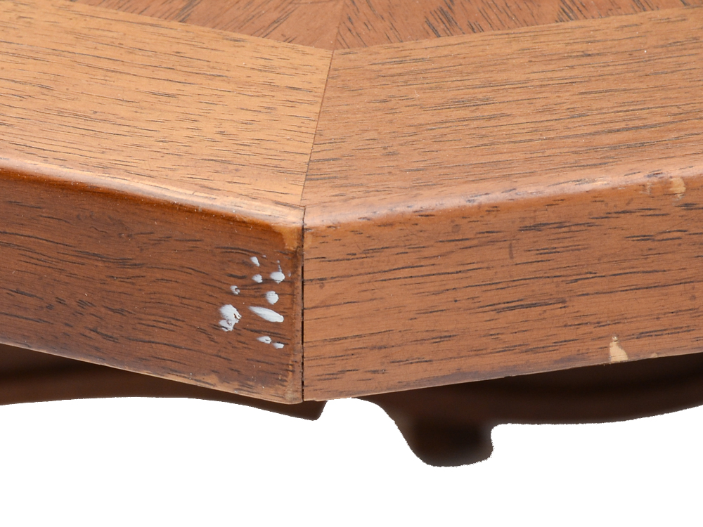 Octagonal "Esperanto" Oak Veneer Table By Drexel