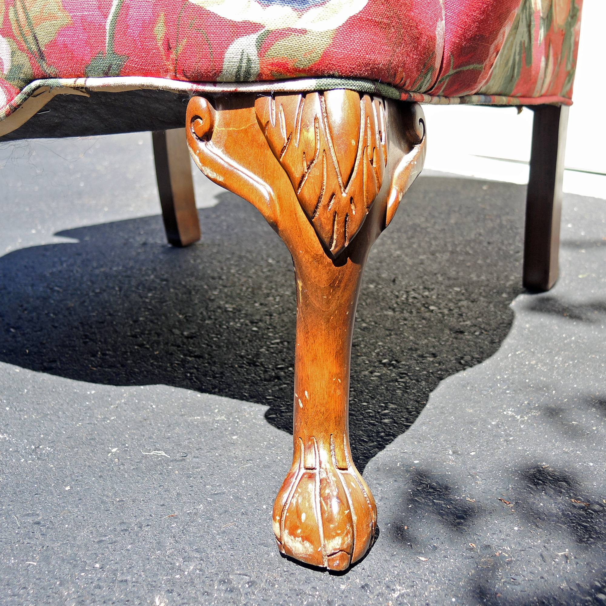 Traditional Wingback Upholstered Arm Chair