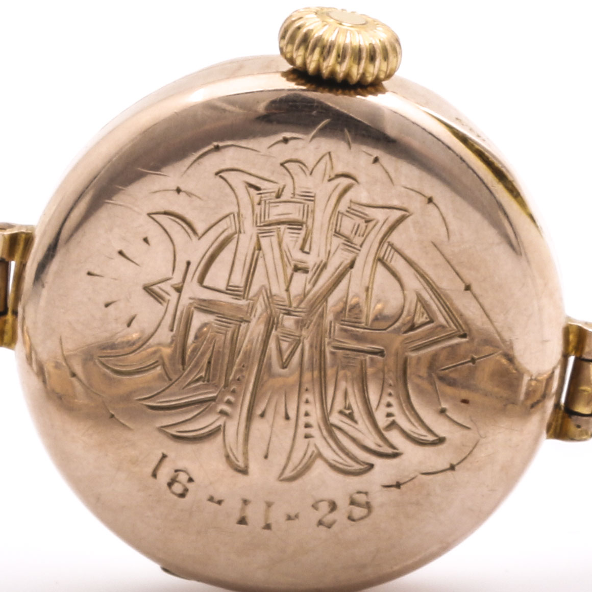 Vintage Rolex 9K Rose Gold Watch