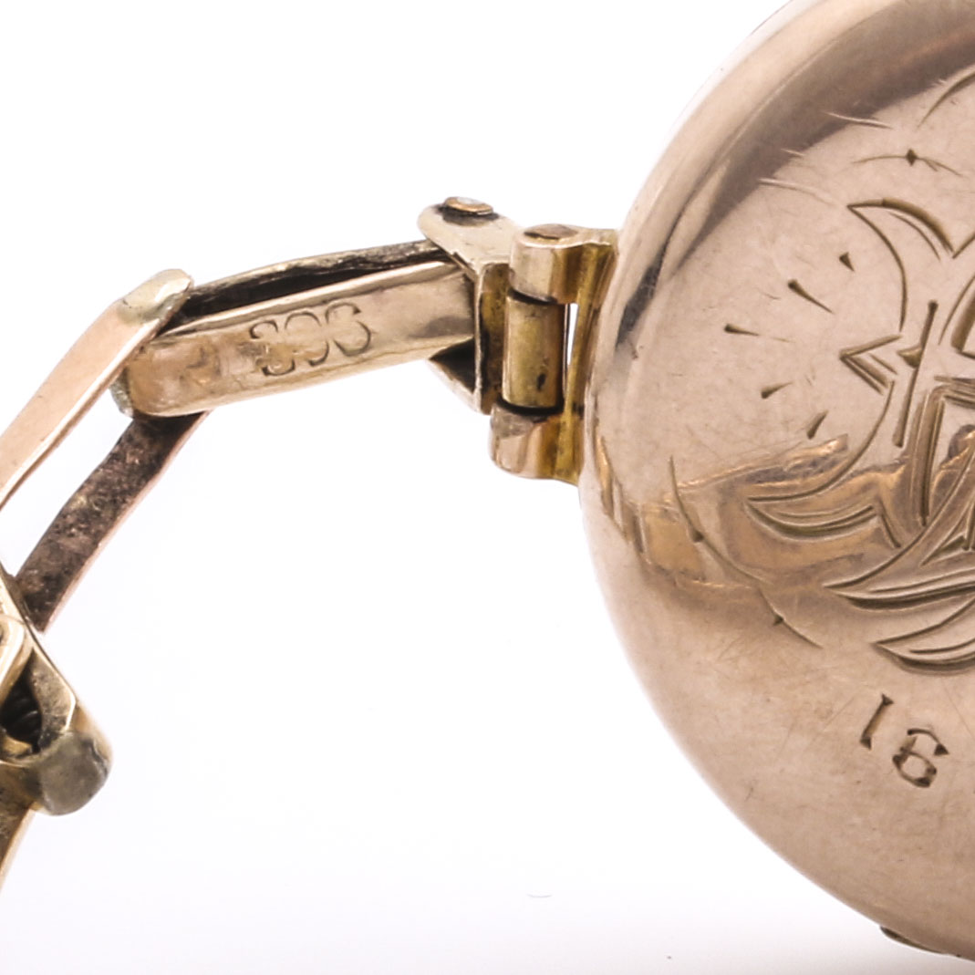 Vintage Rolex 9K Rose Gold Watch