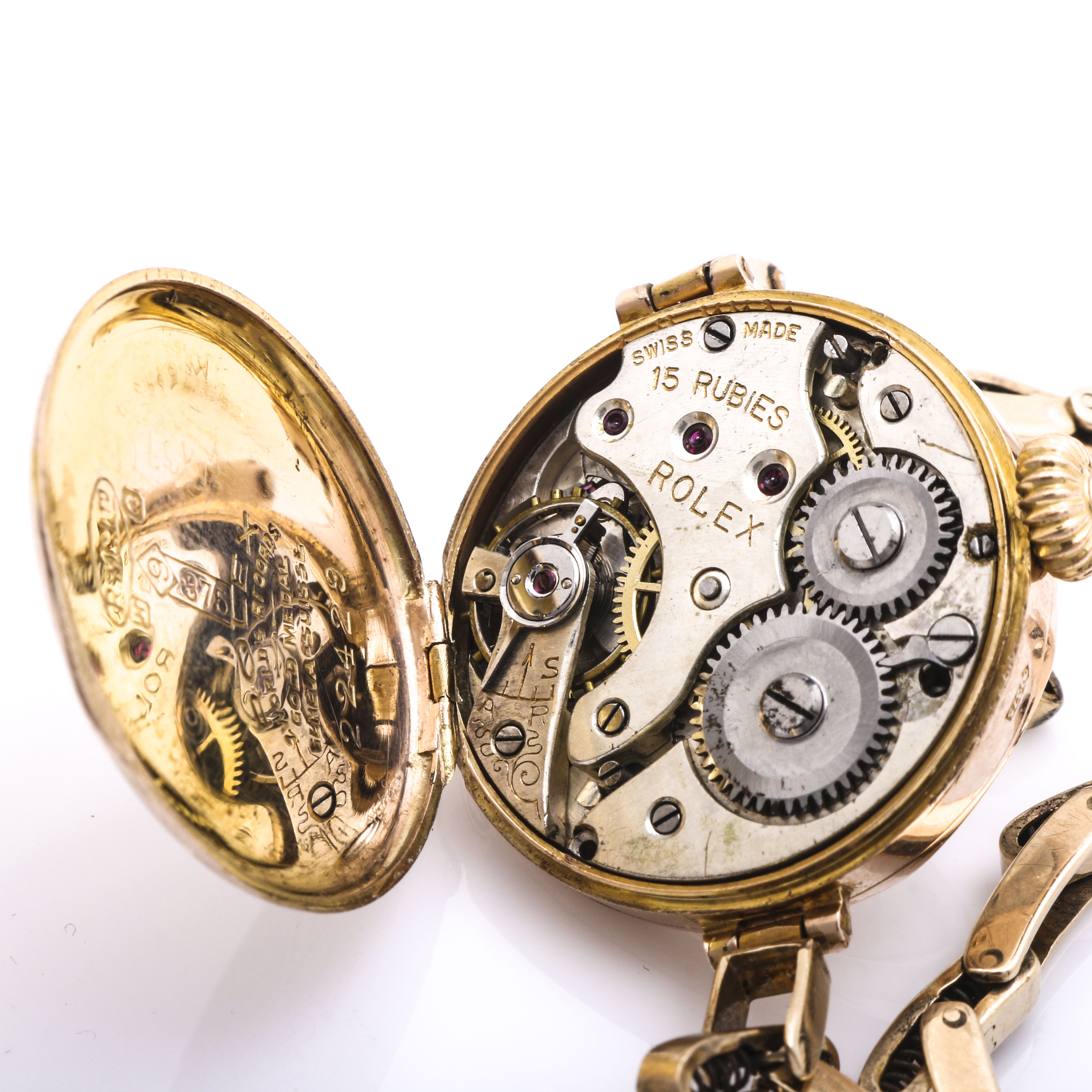 Vintage Rolex 9K Rose Gold Watch