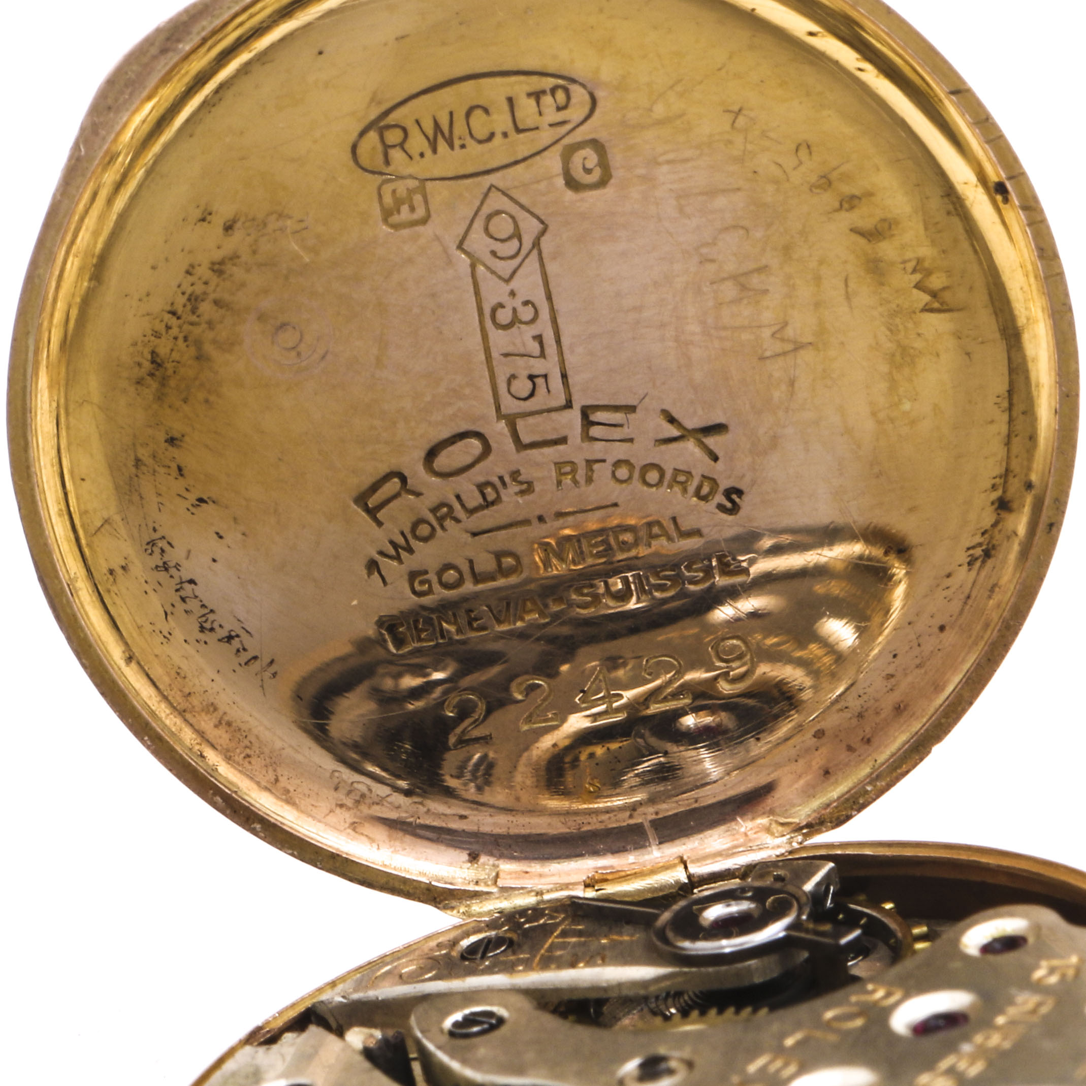 Vintage Rolex 9K Rose Gold Watch