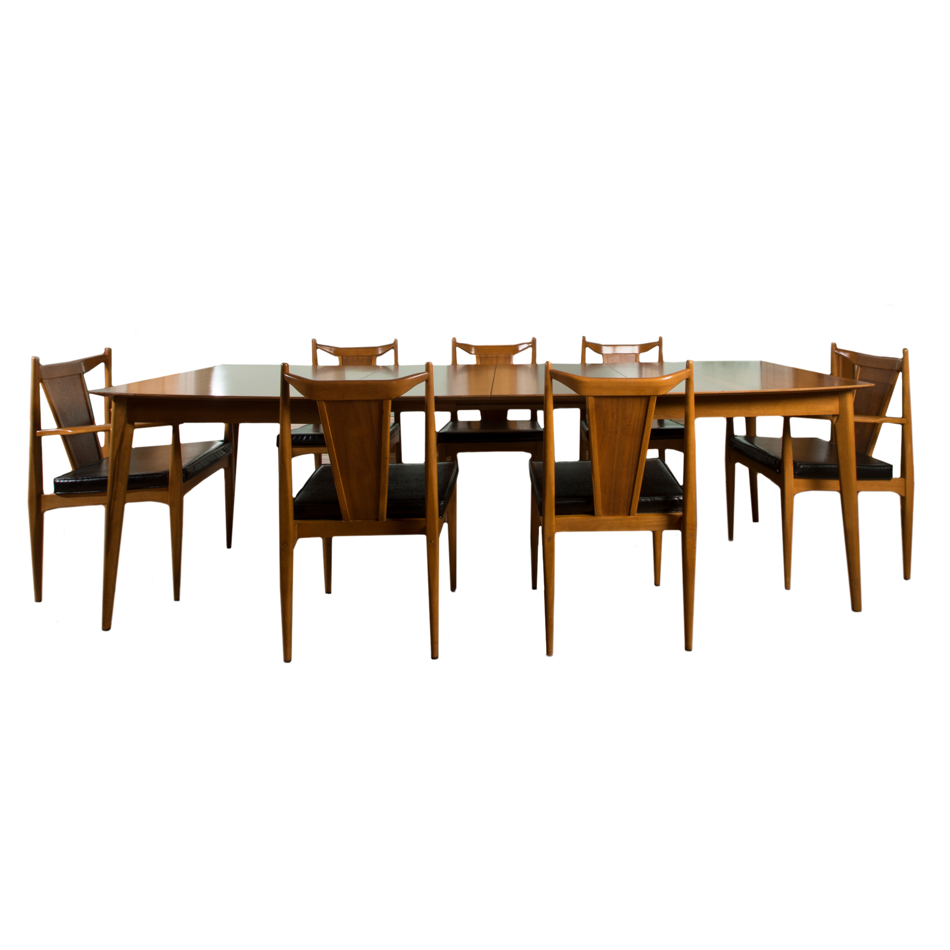 Danish Modern Dining Table with Unagusta Chairs