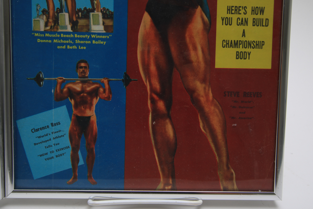 Two Framed 1950's Covers "Your Physique" Magazine