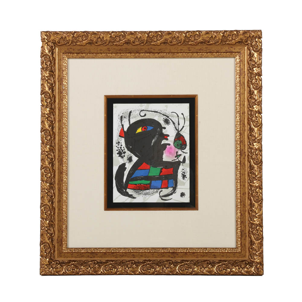 Joan Miro Lithograph on Paper "Lithograph V"