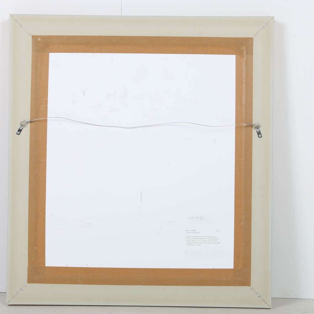 Joan Miro Lithograph on Paper "Lithograph V"