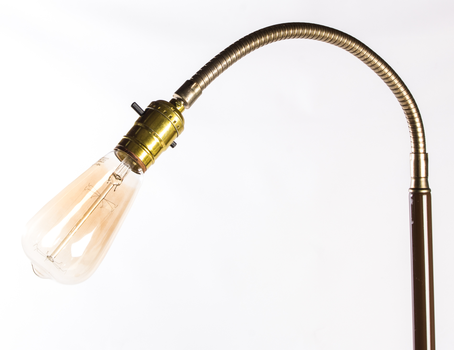 Mid Century Modern Industrial Inspired Gooseneck Floor Lamp