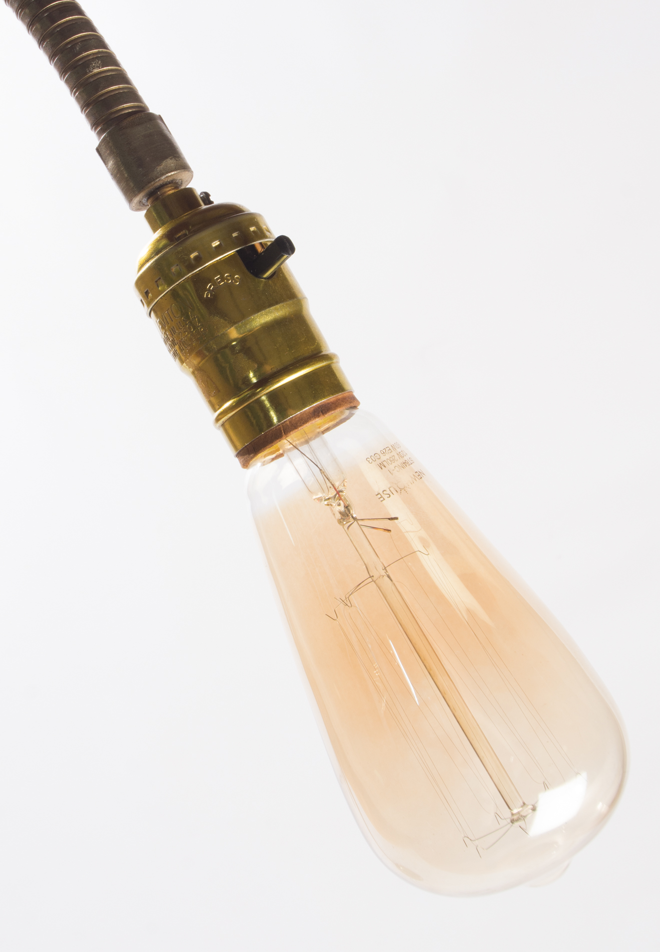 Mid Century Modern Industrial Inspired Gooseneck Floor Lamp