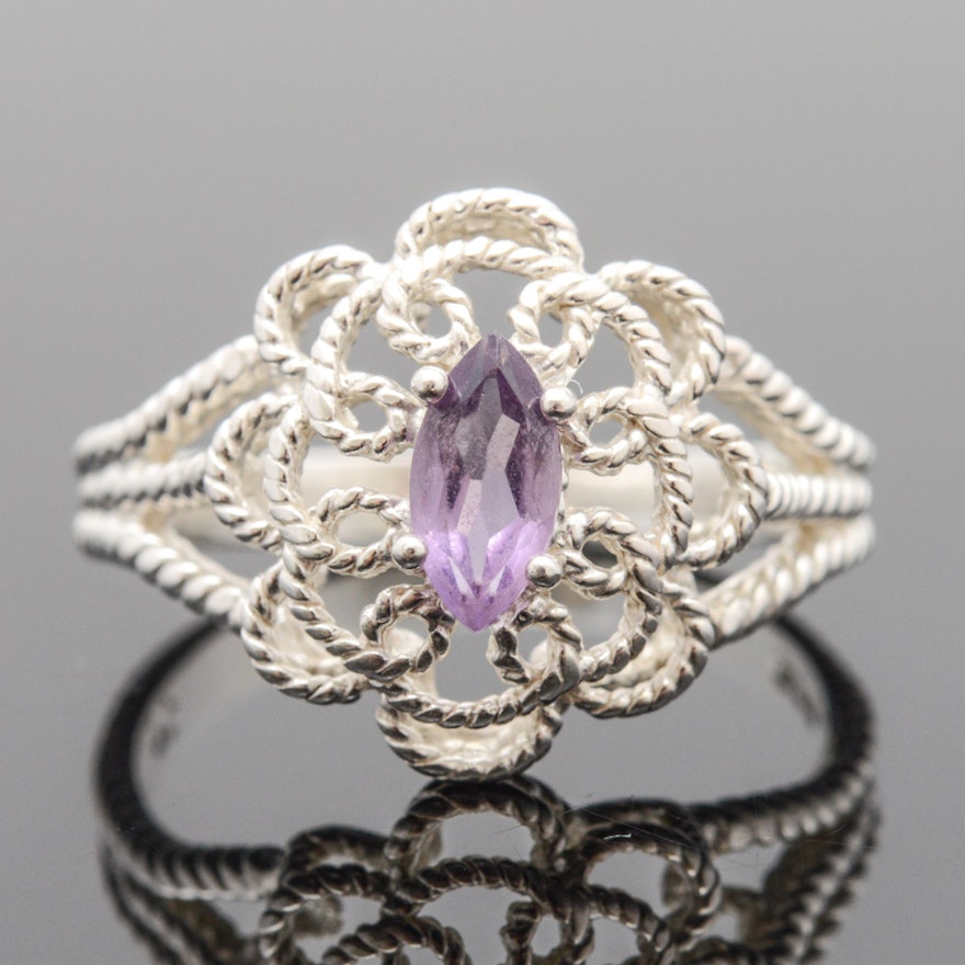 Sterling Silver Amethyst Ring