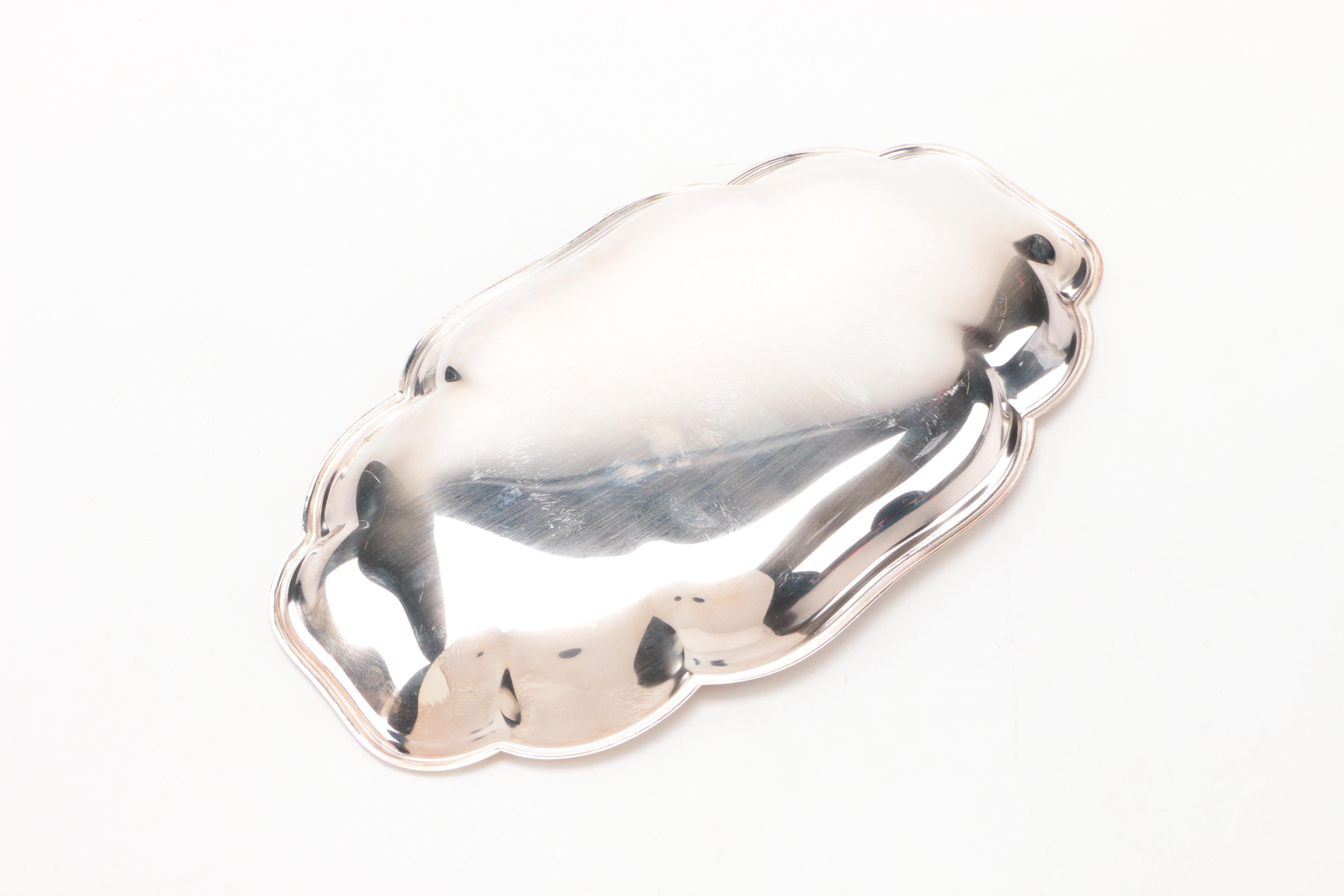 Gorham "Heritage" Silver Plate Tray and Other Silver Plate Servingware