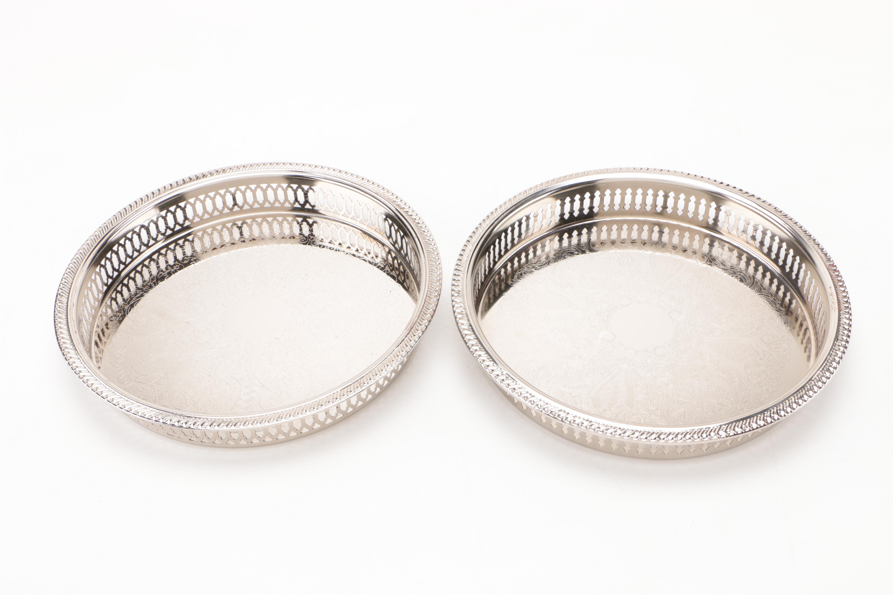 Gorham "Heritage" Silver Plate Tray and Other Silver Plate Servingware