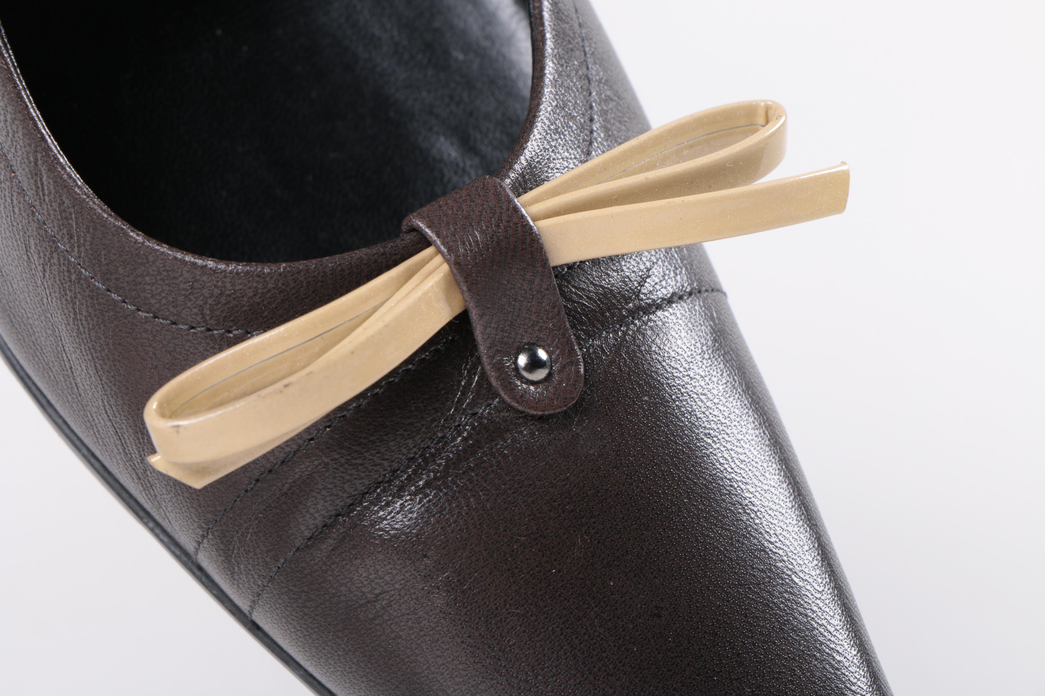 Prada Brown Leather Heels